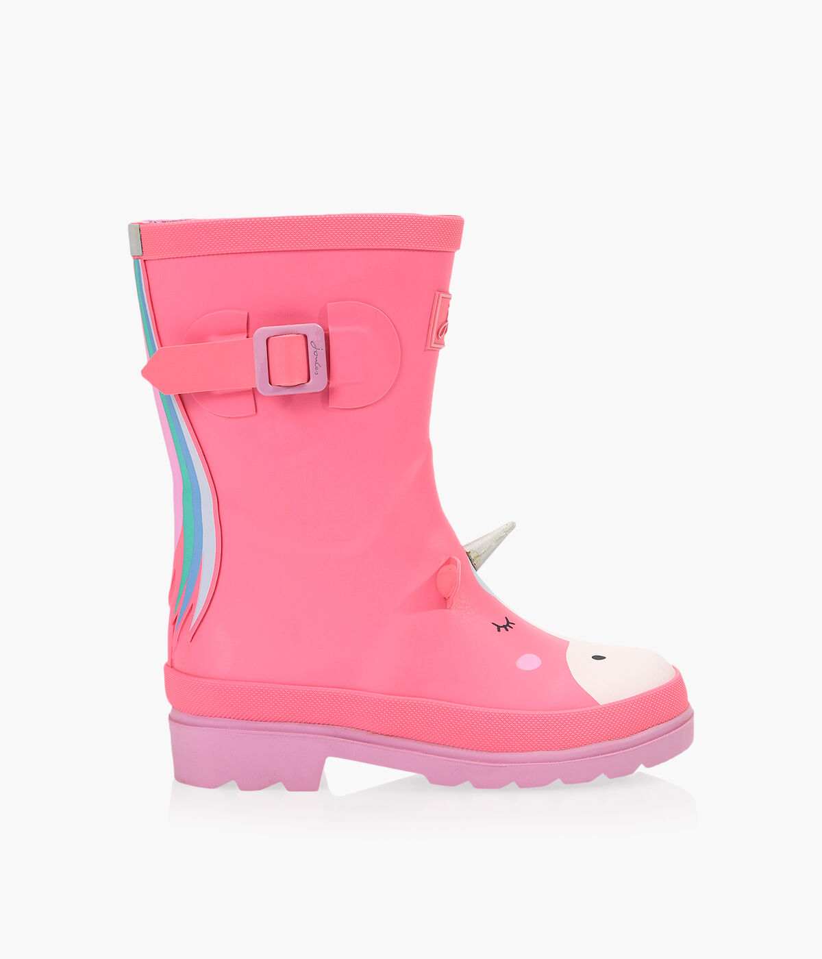 JOULES GIRLS WELLIES Pink Rubber Browns Shoes