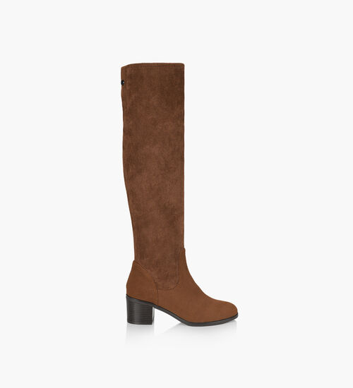 tall brown dress boots