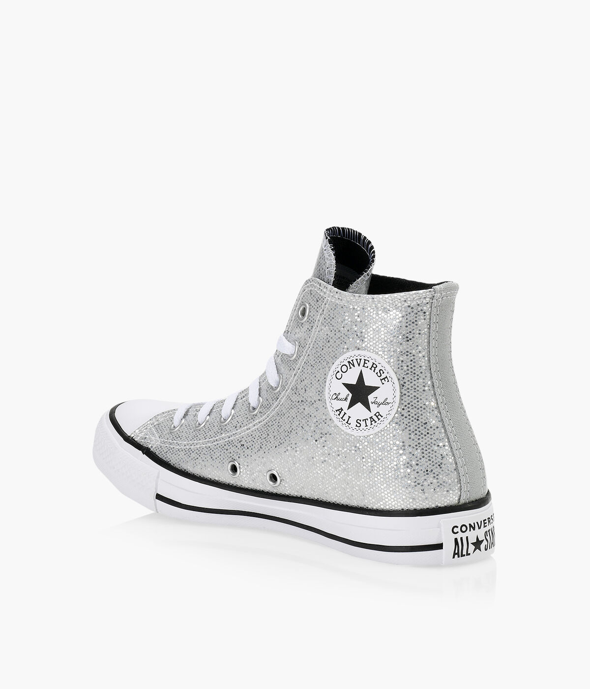 Converse all clearance star glitter silver