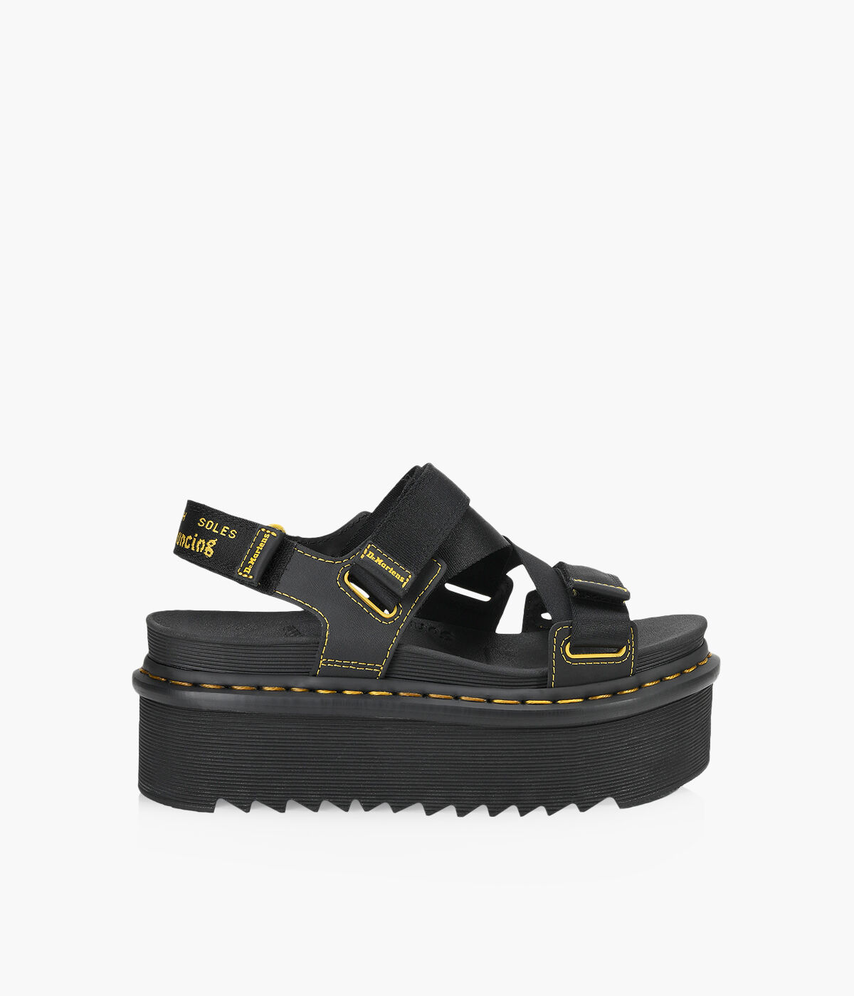 DR. MARTENS KIMBER Black Canvas Browns Shoes