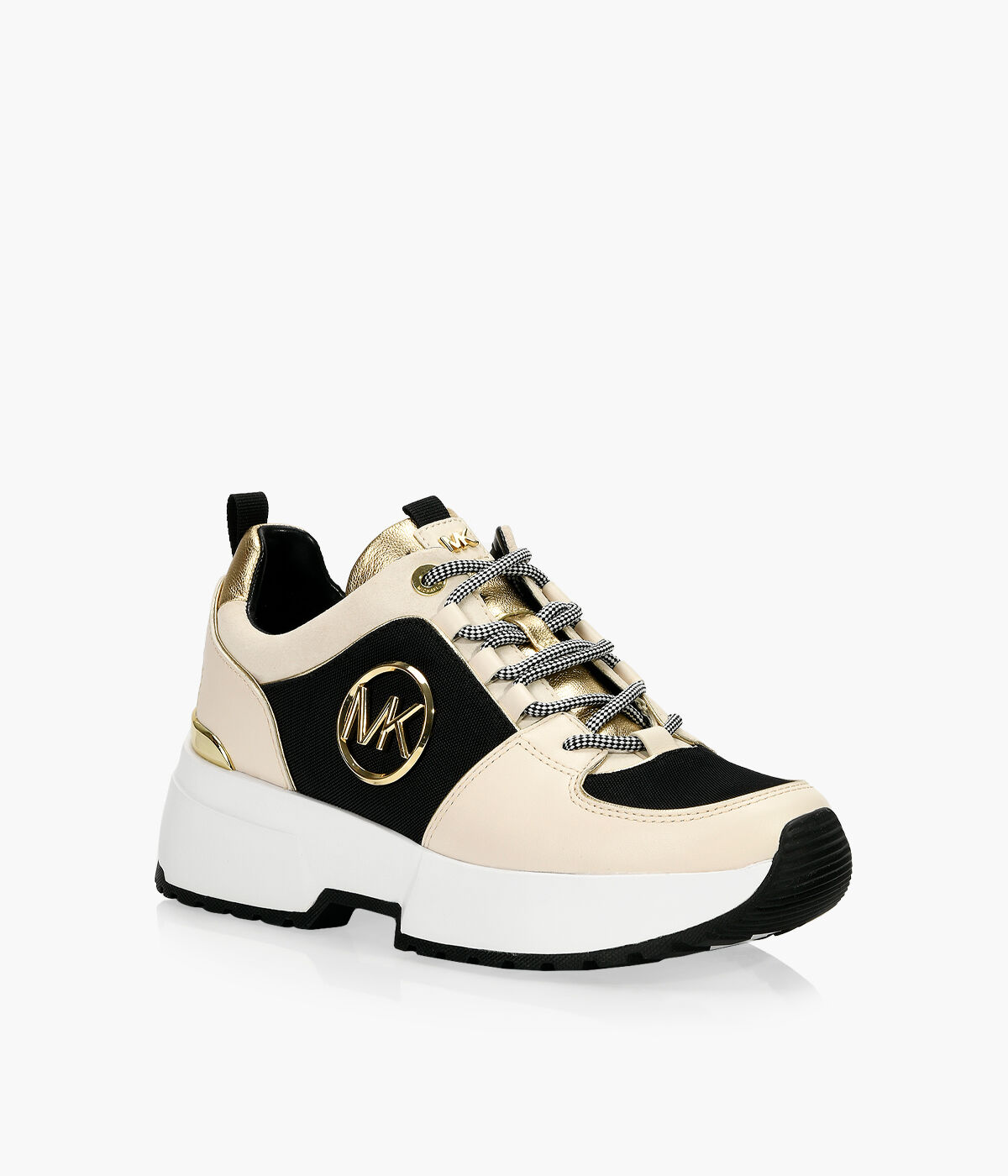 MICHAEL MICHAEL KORS COSMO TRAINER Beige Fabric Browns Shoes