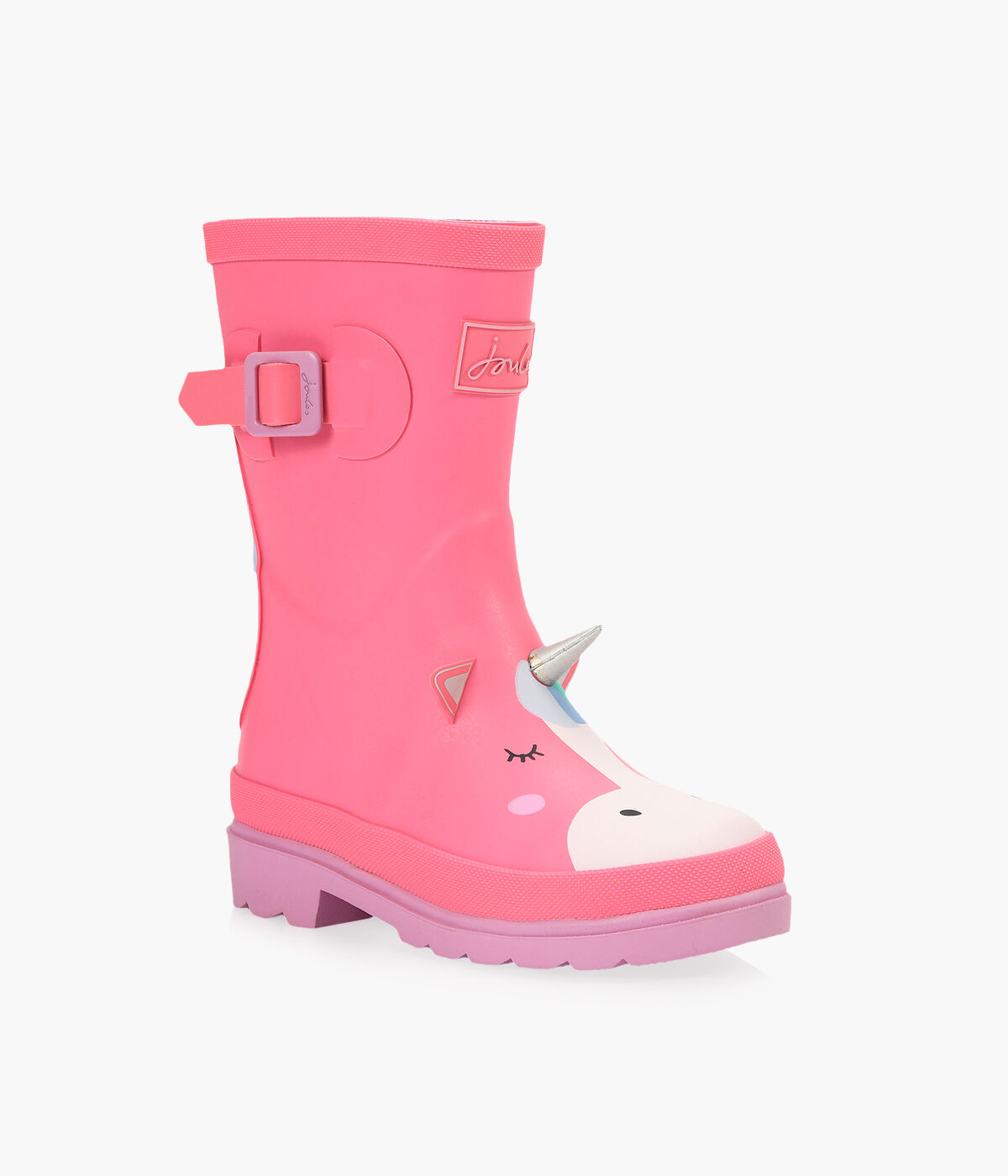 JOULES GIRLS WELLIES Pink Rubber Browns Shoes