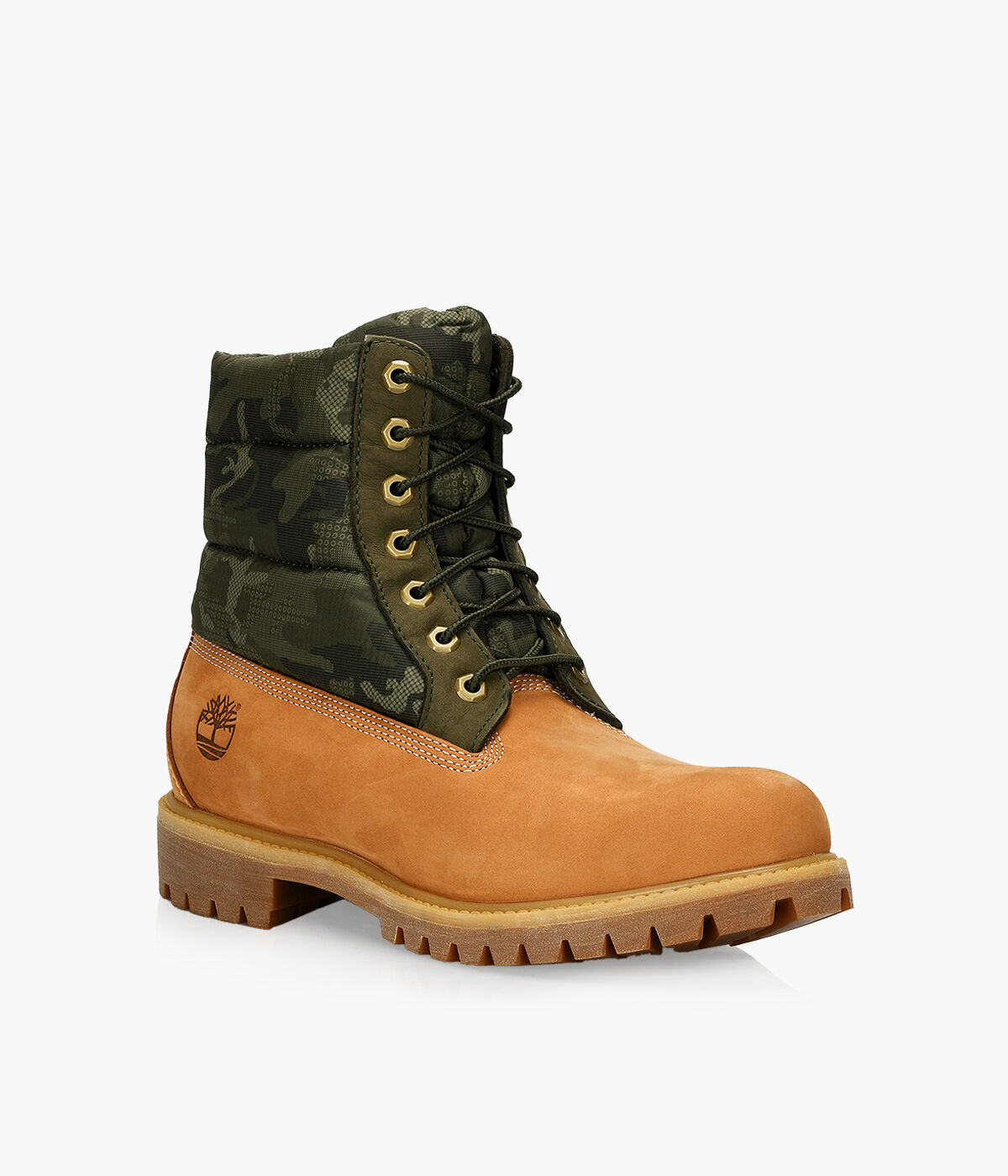 timberland tan premium puffer boots