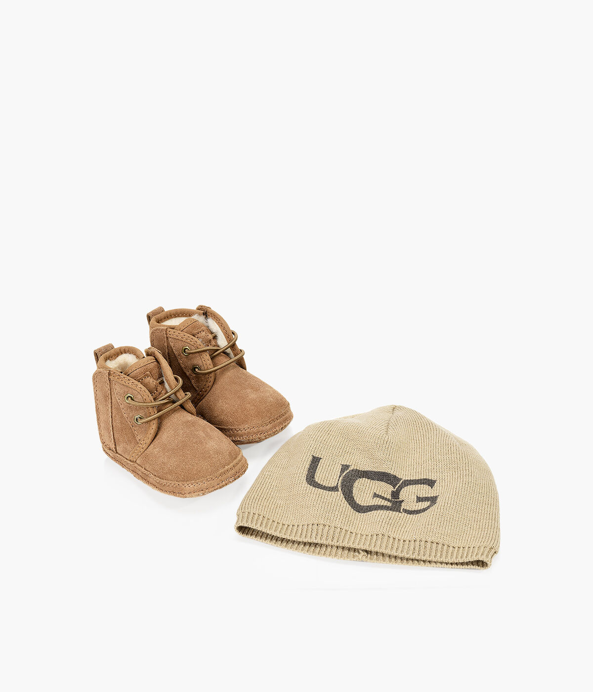 UGG I BABY NEWMEL \u0026 UGG BEANIE - Tan 