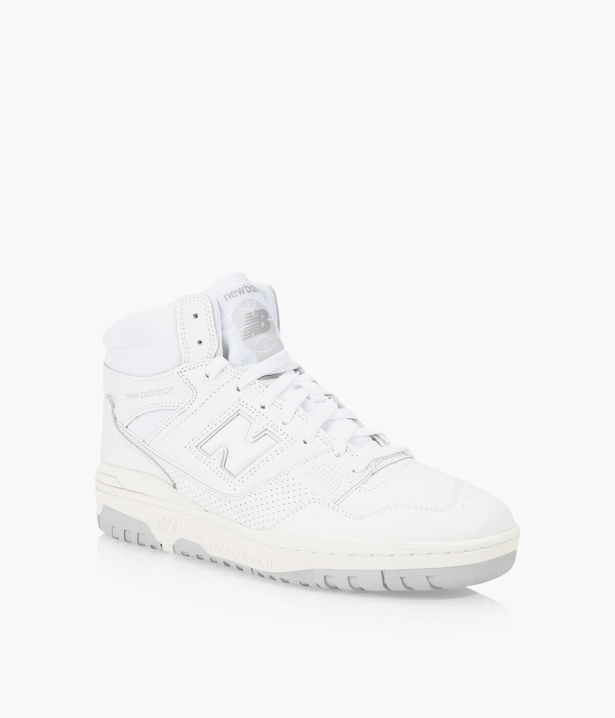 NEW BALANCE 650 White Leather Browns Shoes