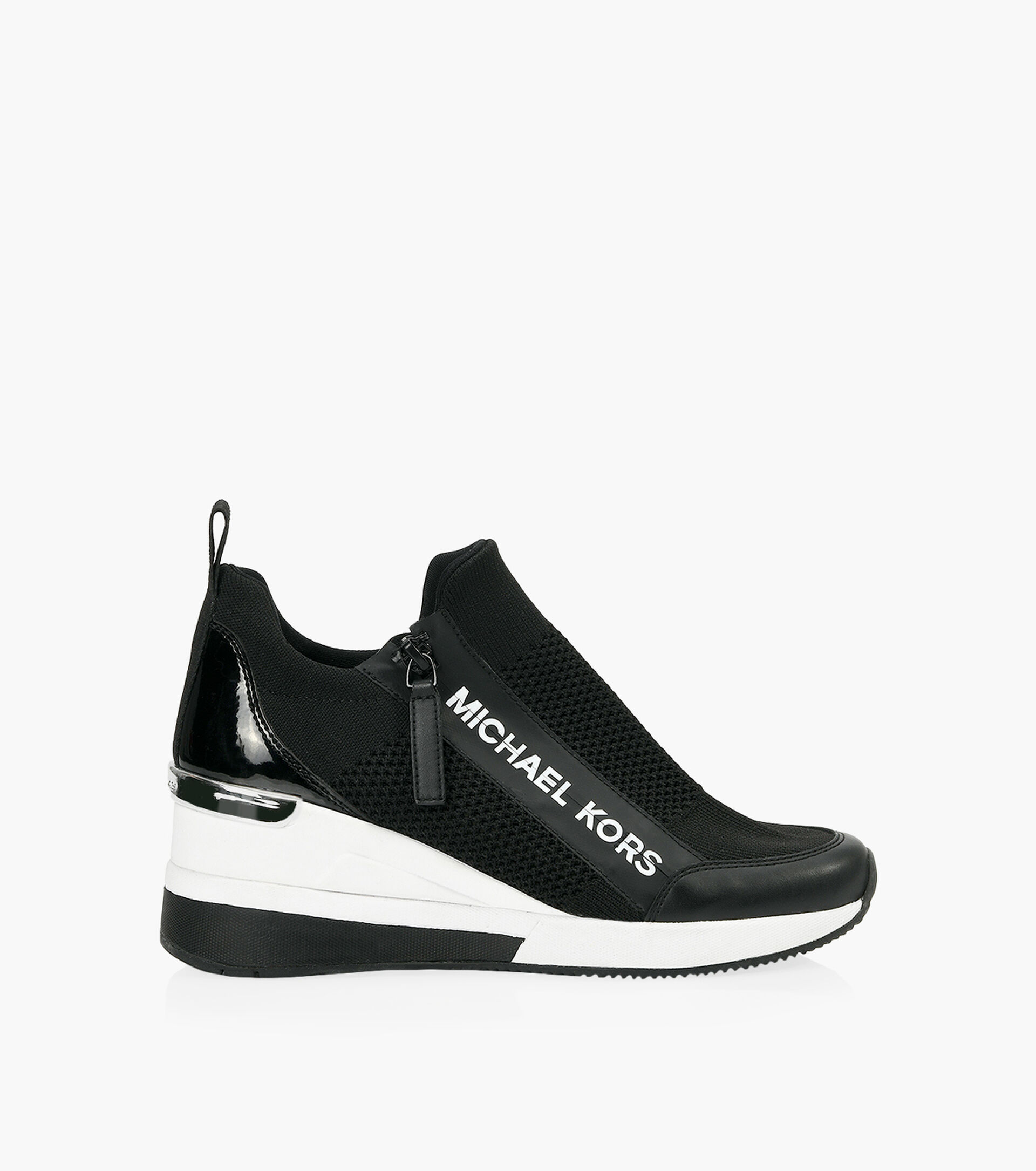 MICHAEL MICHAEL KORS WILLIS WEDGE TRAINER - Black Rubber | Browns Shoes