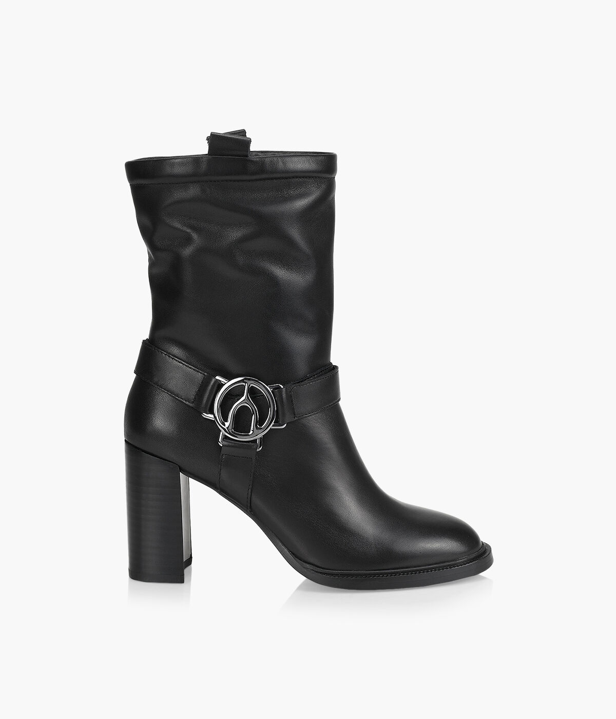 Botte femme online noir a talon