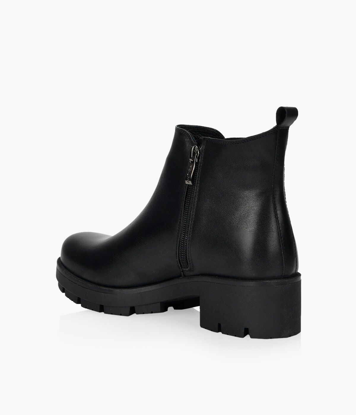 ARTICA SURREY Black Leather Browns Shoes