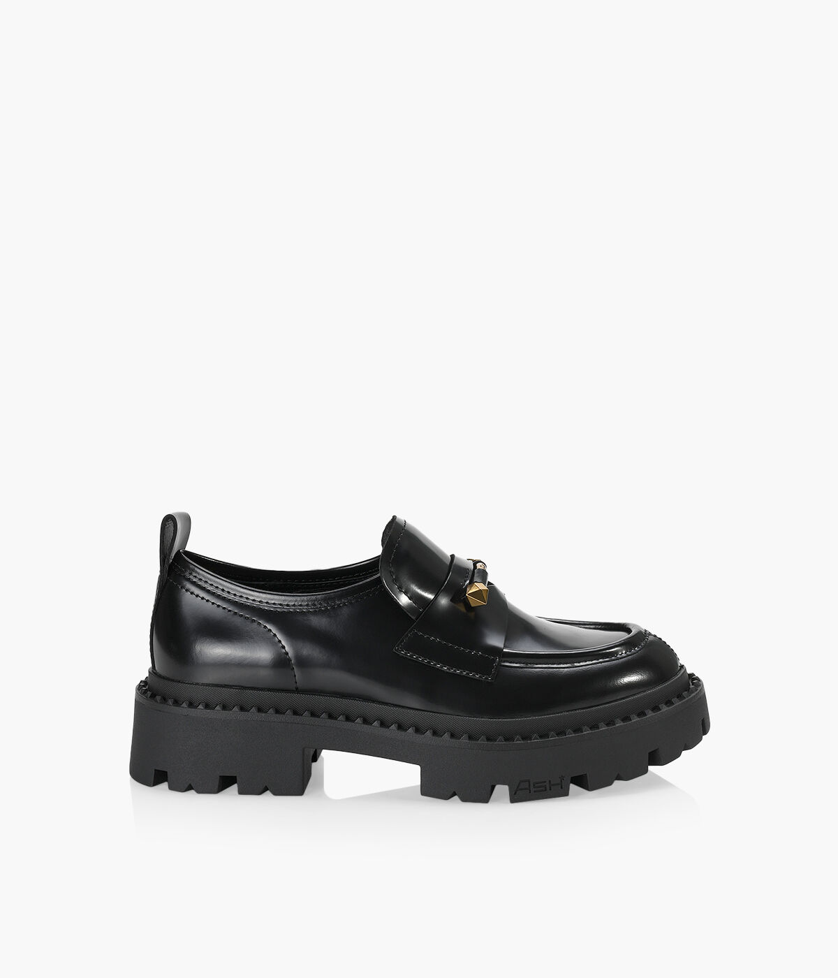 ASH GENIAL Black Leather Browns Shoes