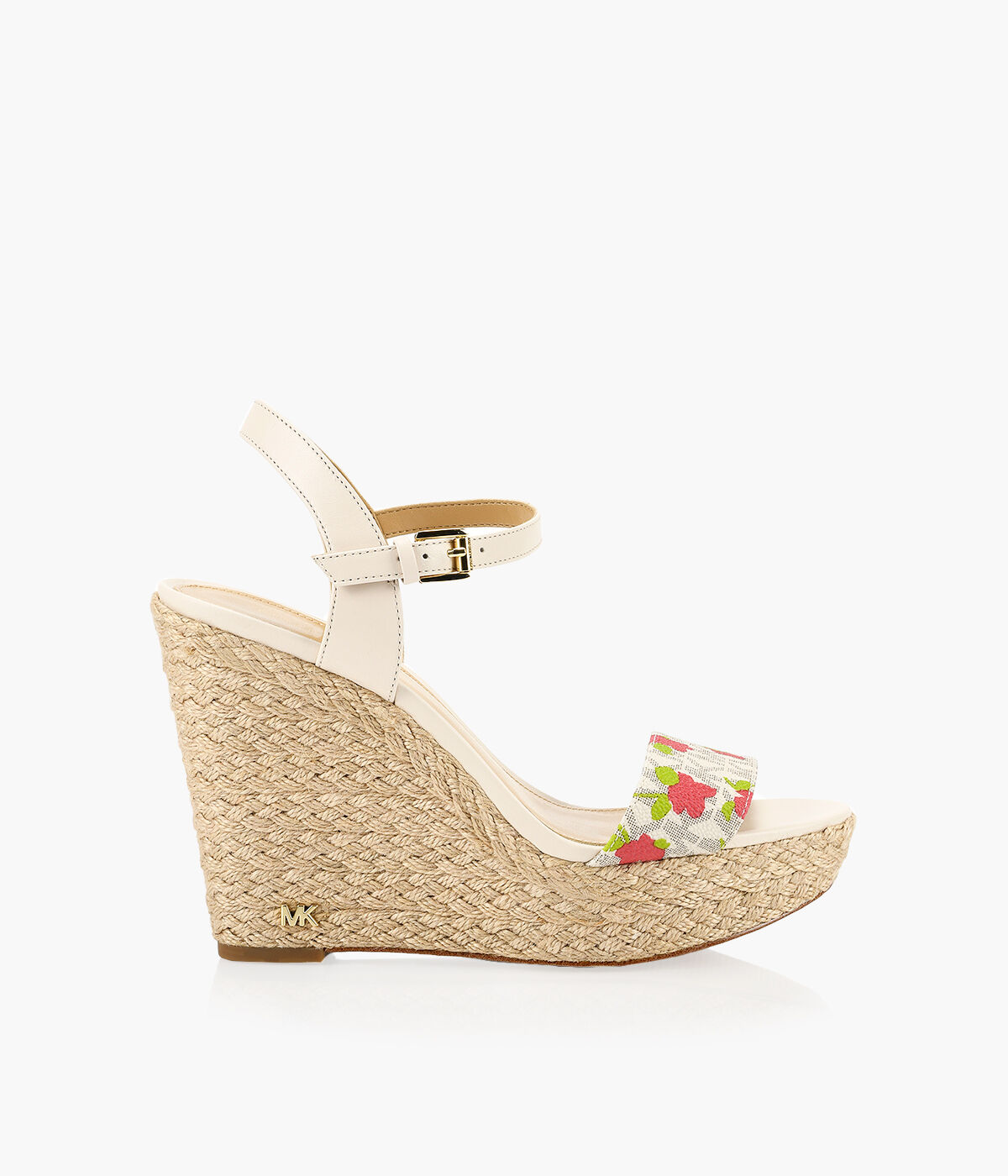 Michael kors jill wedge white discount