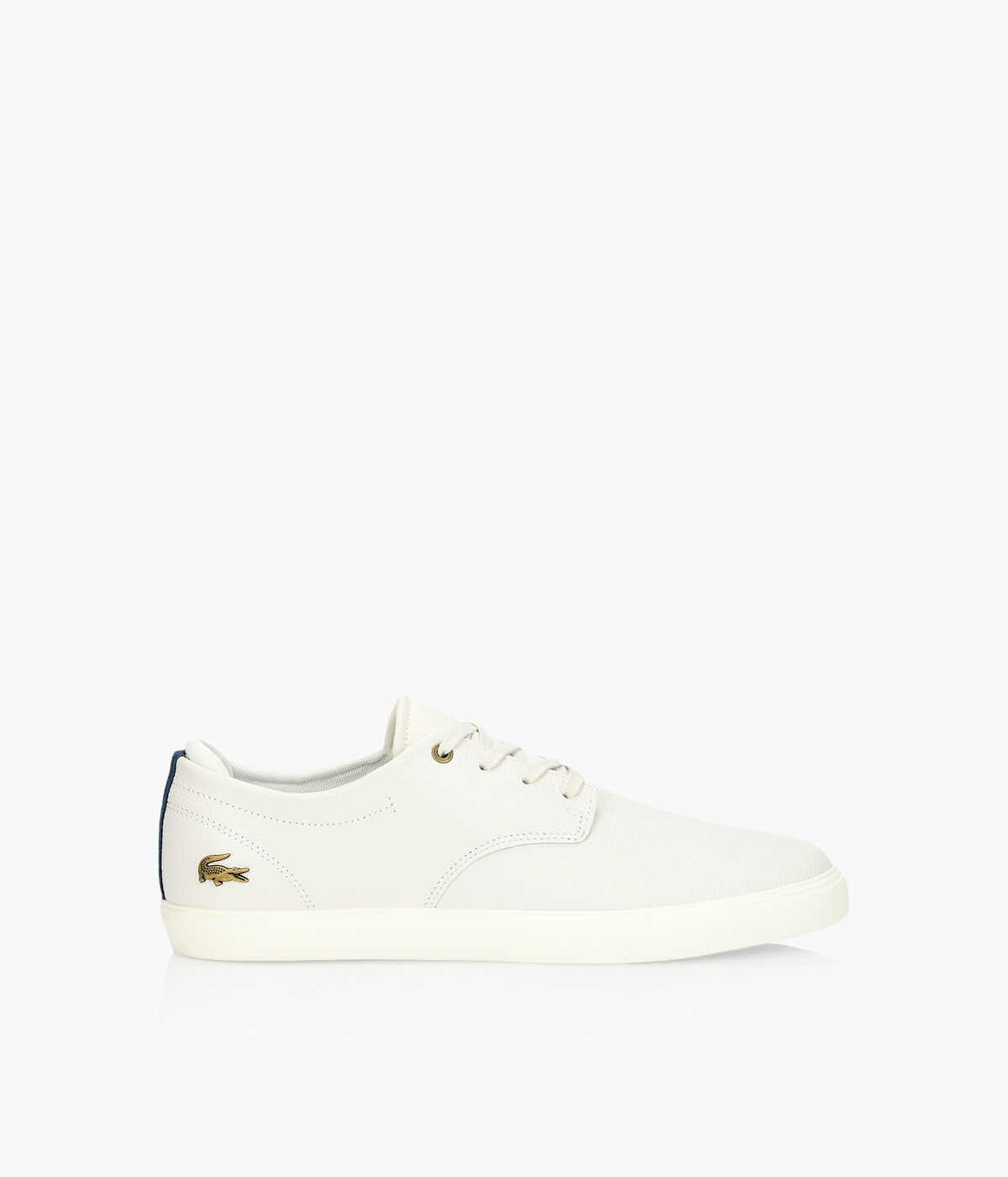 LACOSTE ESPARRE White Leather Browns Shoes
