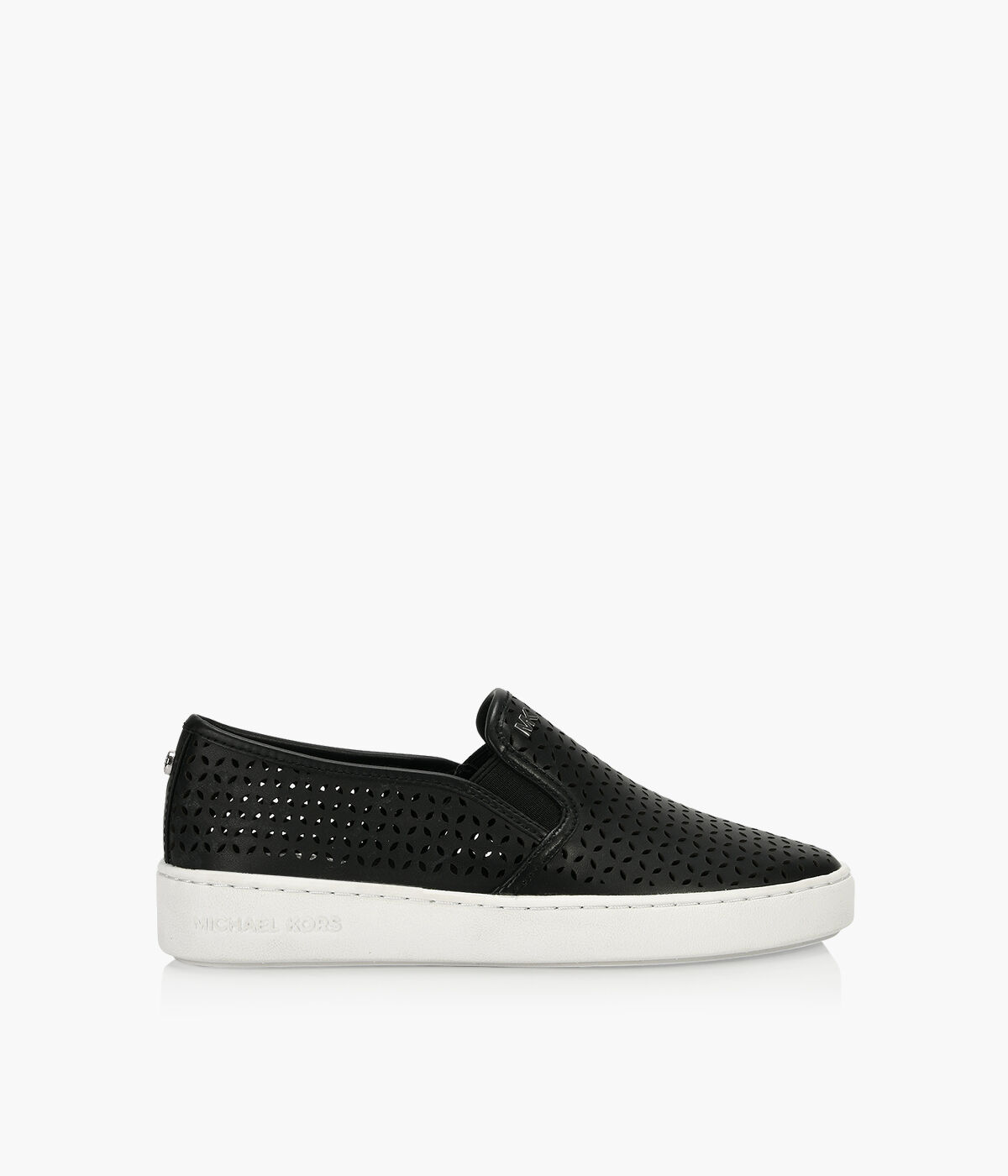MICHAEL MICHAEL KORS OLIVIA SLIP ON Black Leather Browns Shoes