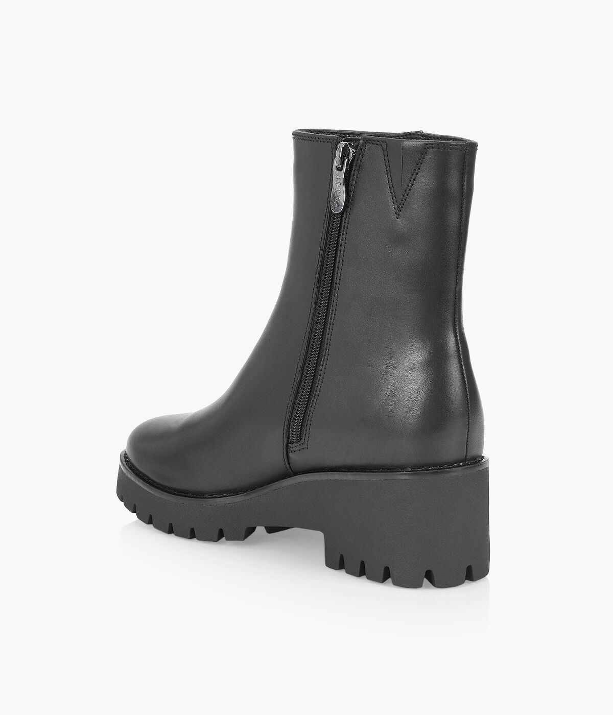 ARTICA DALLAS Black Leather Browns Shoes