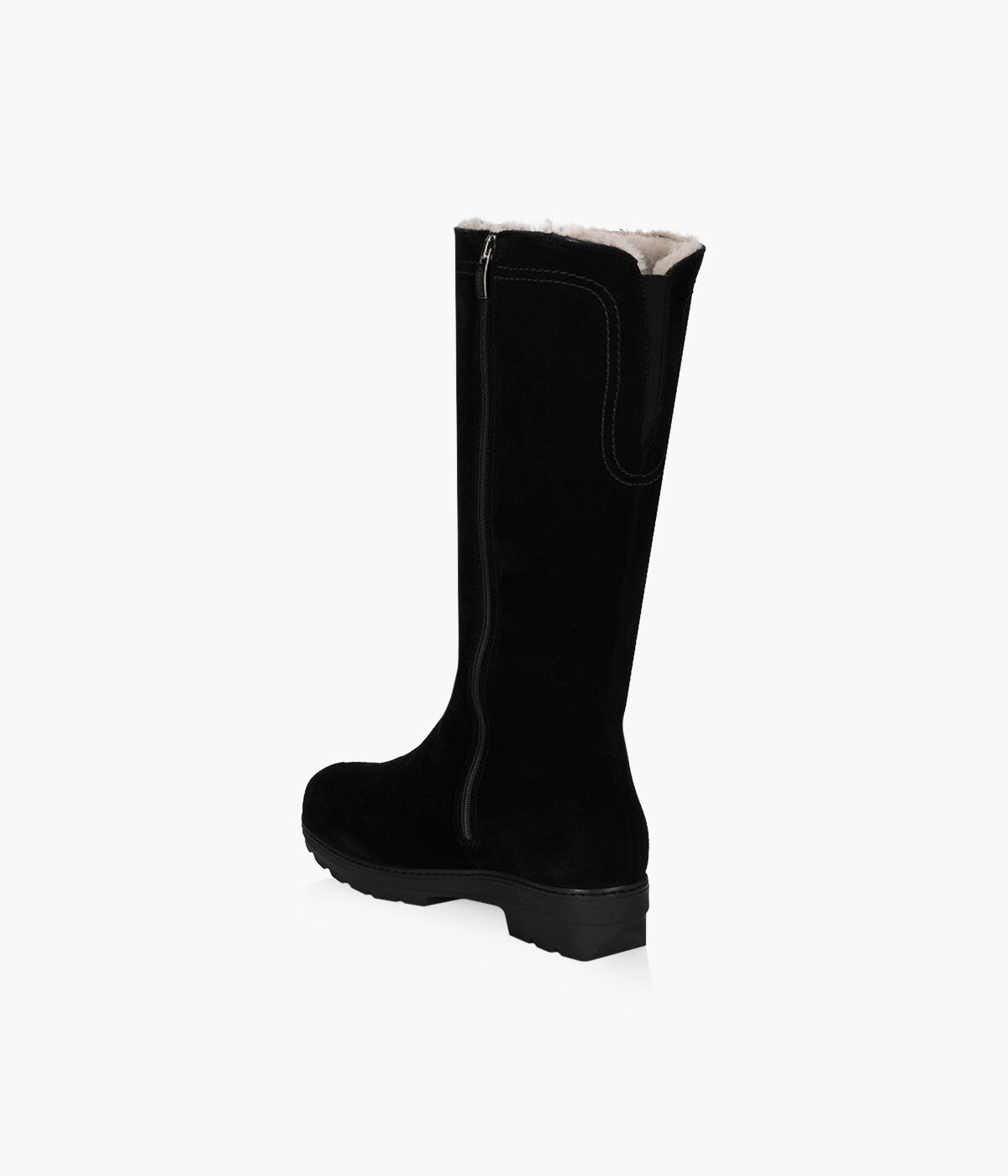 LA CANADIENNE VALENTINA Black Suede Browns Shoes