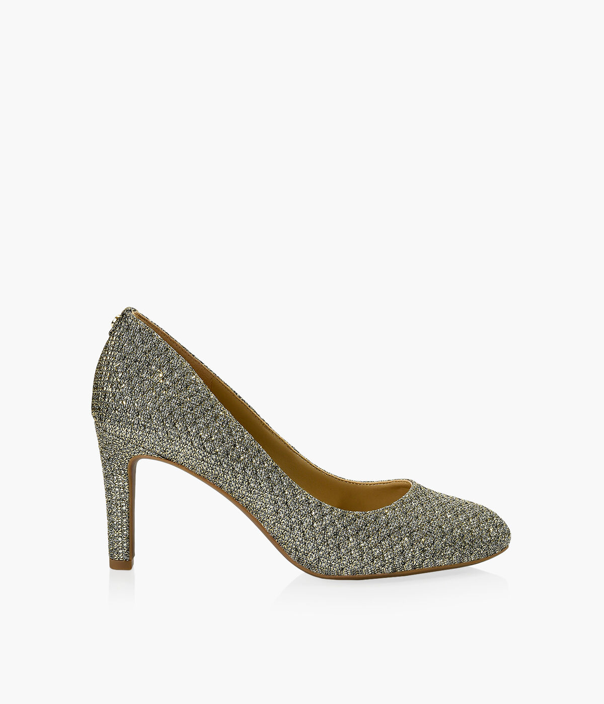 Michael kors hot sale gold glitter pumps