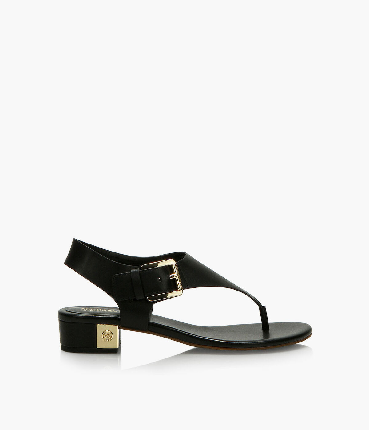 MICHAEL MICHAEL KORS LONDON THONG Black Leather Browns Shoes