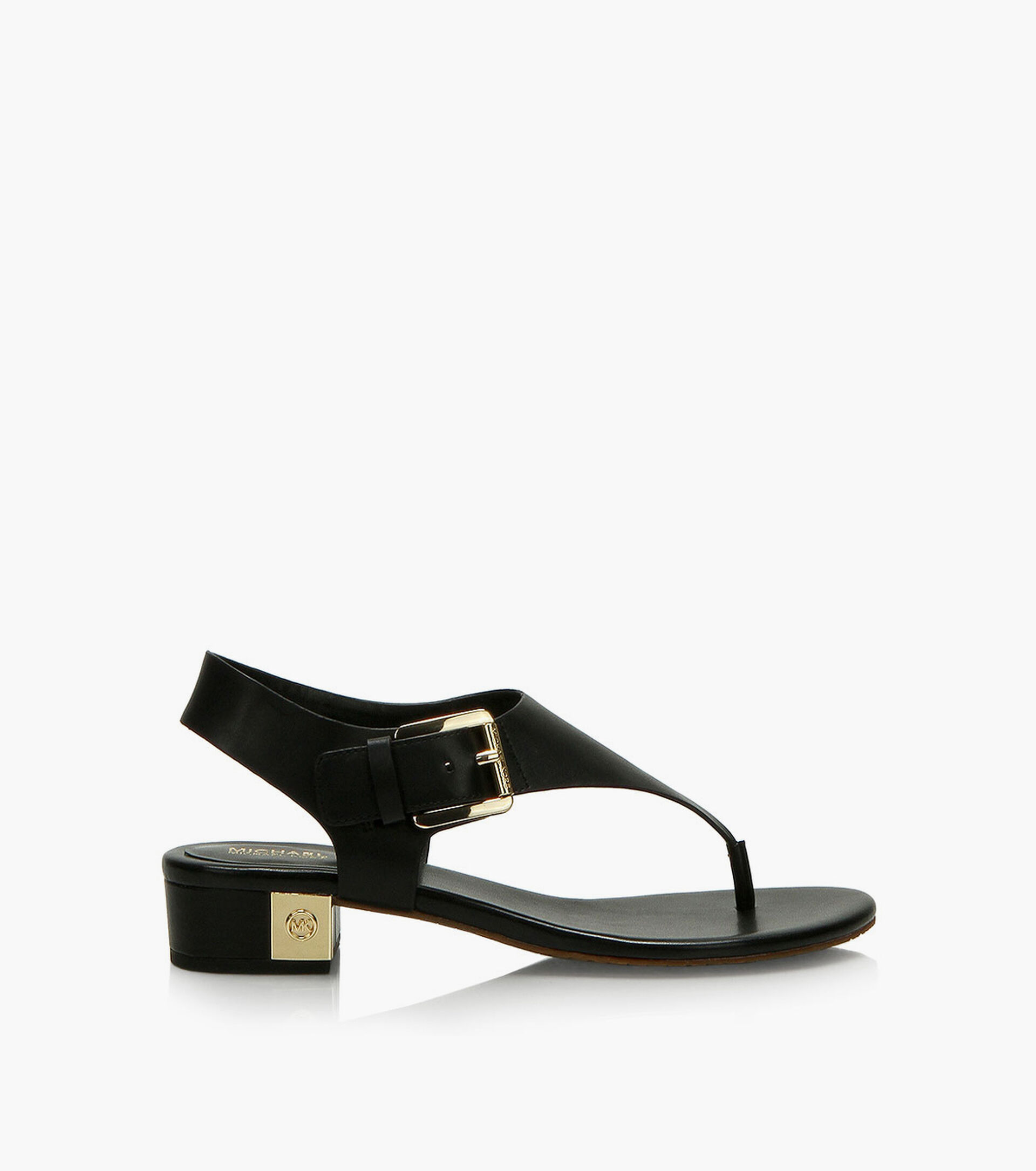 MICHAEL MICHAEL KORS LONDON THONG - Black Leather | Browns Shoes