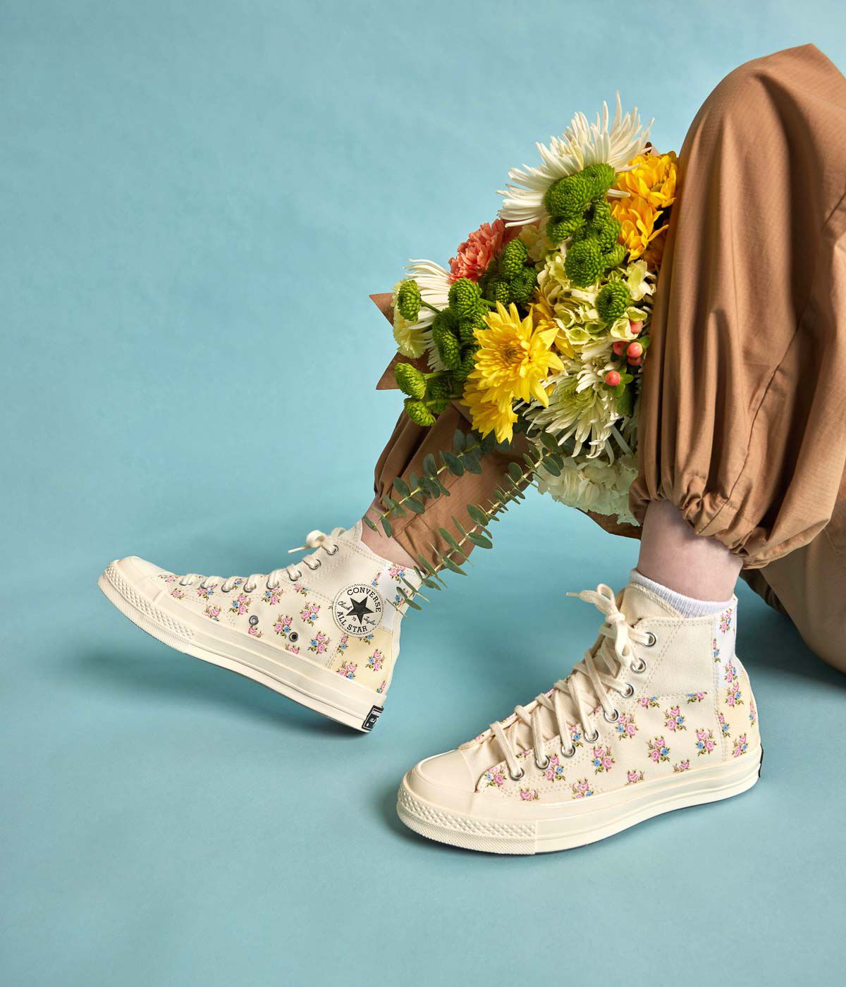CONVERSE CHUCK 70 PATCHWORK FLORAL HIGH TOP White Colour