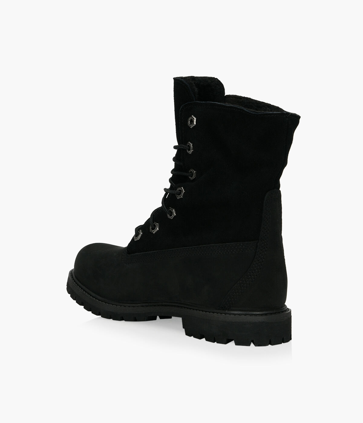 Timberland black teddy fleece boots store