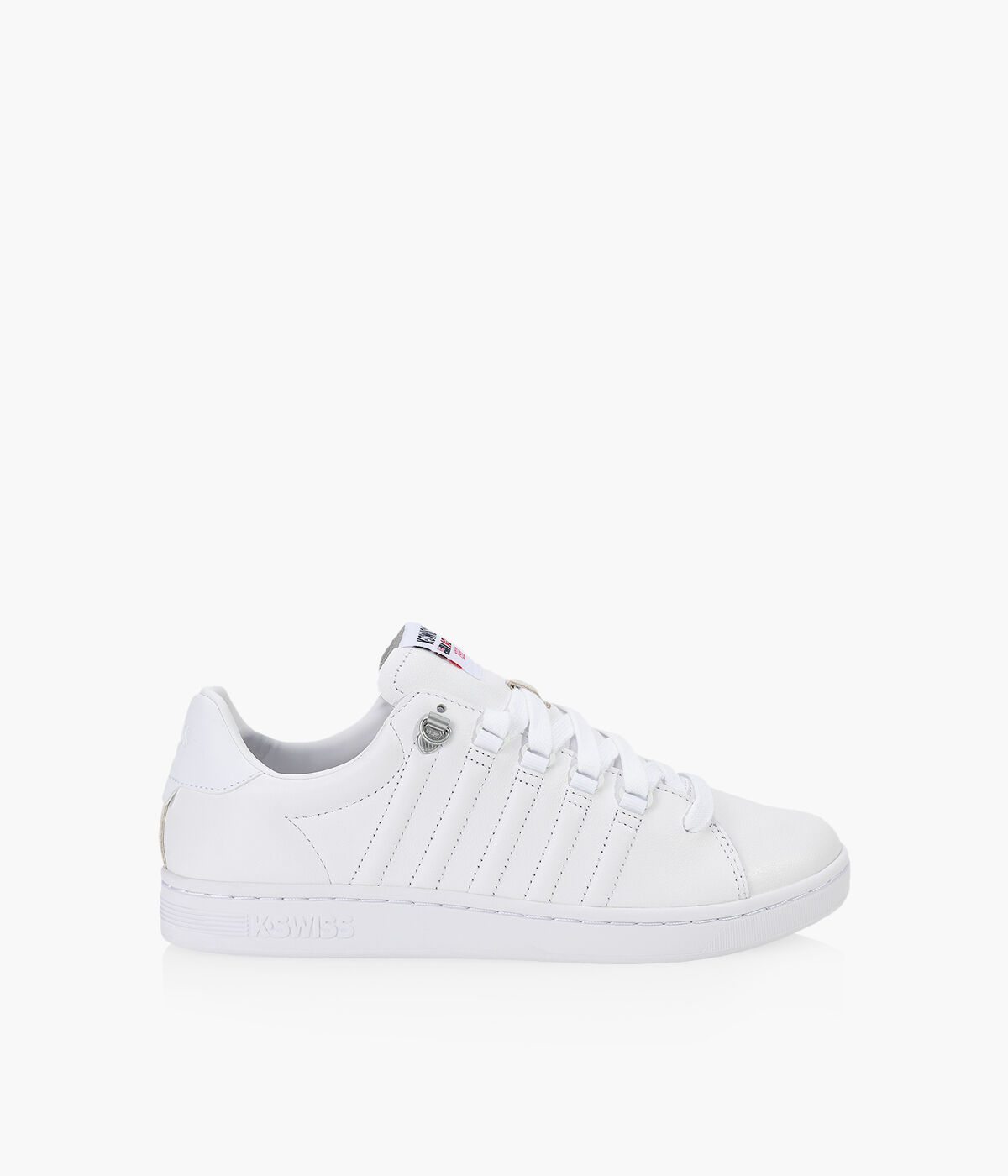 K swiss white hot sale leather