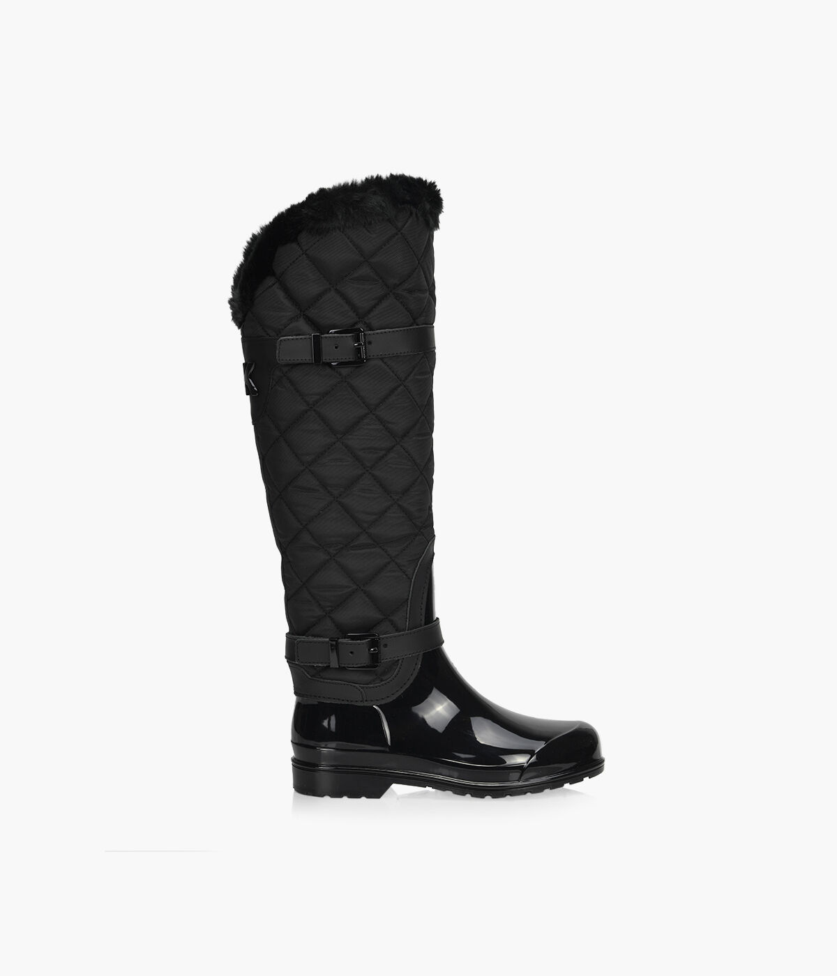 MICHAEL MICHAEL KORS FULTON QUILTED RAINBOOT - Black Rubber | Browns Shoes