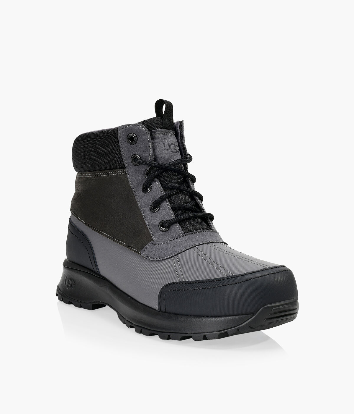 UGG EMMETT DUCK BOOT Grey Leather Browns Shoes