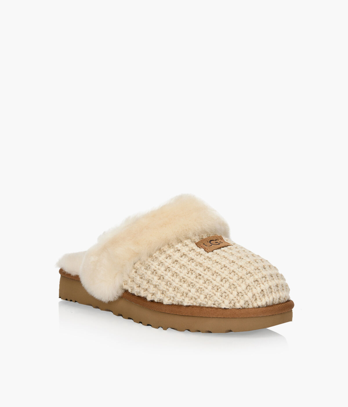 Brown top ugg slippers