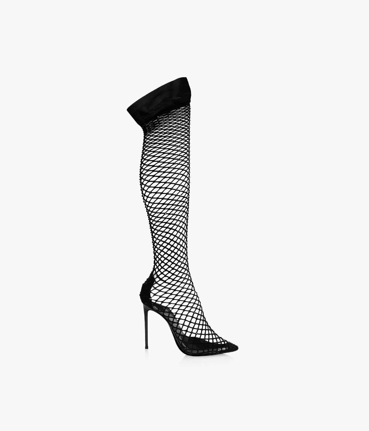 LE SILLA GILDA 120 Black Fabric Browns Shoes