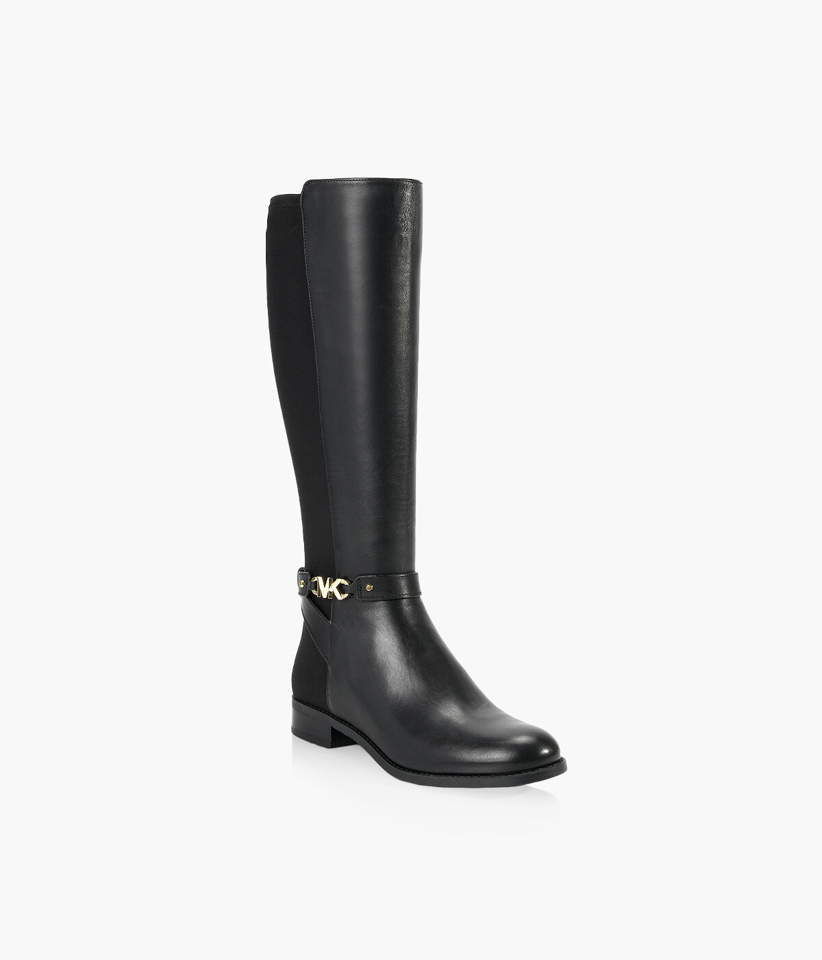 MICHAEL MICHAEL KORS FARRAH BOOT Black Leather And Fabric