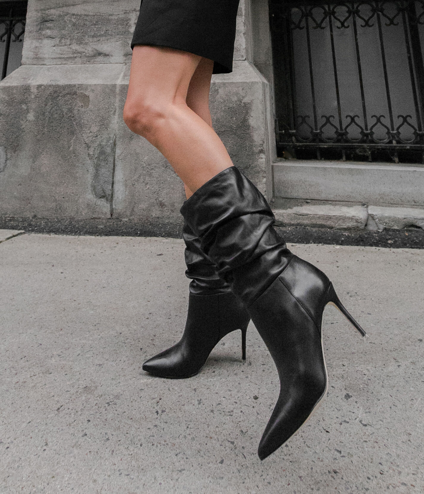 Black suede studio boots shop