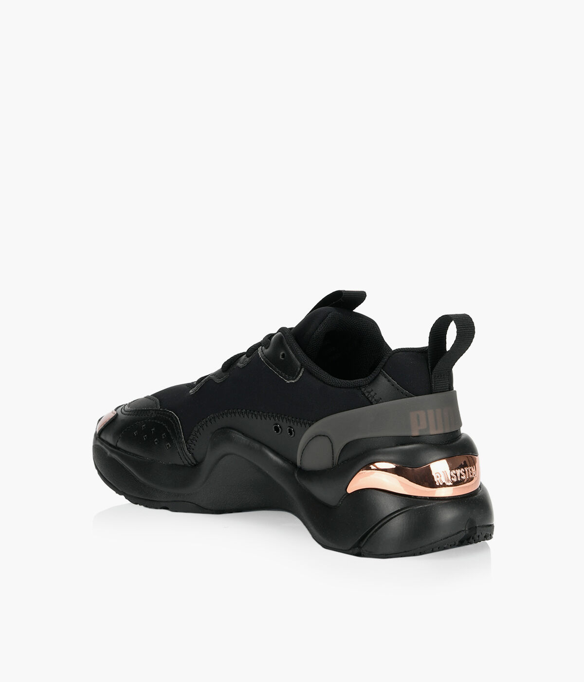 PUMA RISE NEOPRENE WN S Black Neoprene Browns Shoes