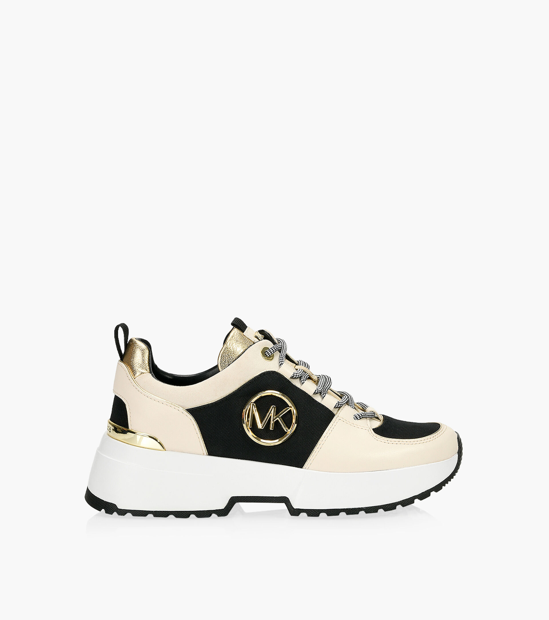 MICHAEL MICHAEL KORS COSMO TRAINER - Beige Fabric | Browns Shoes