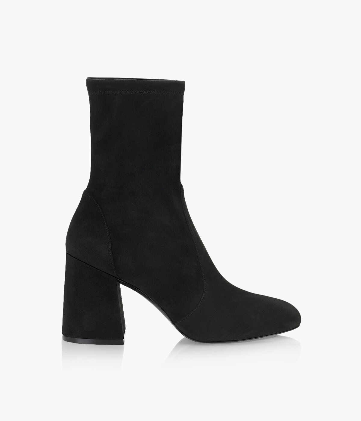 Black stretch booties cheap