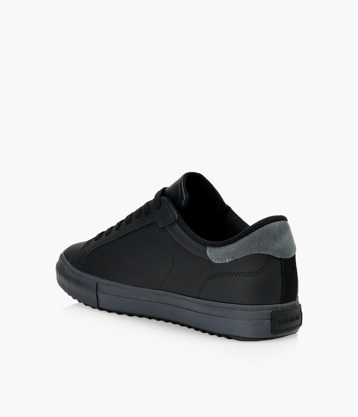 LACOSTE POWERCOURT WINTER 222 1 Black Leather Browns Shoes