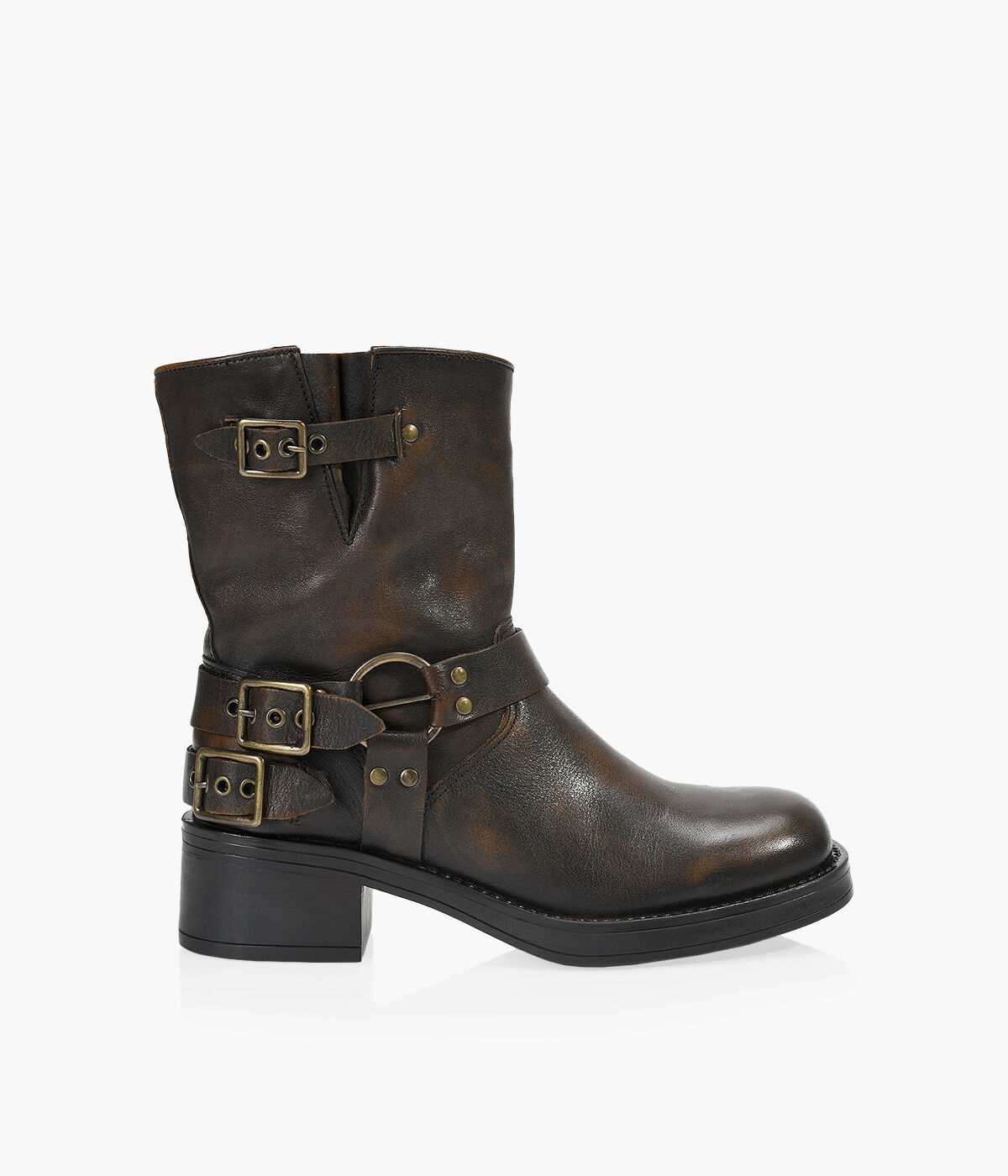 Frye veronica back outlet zip boot black