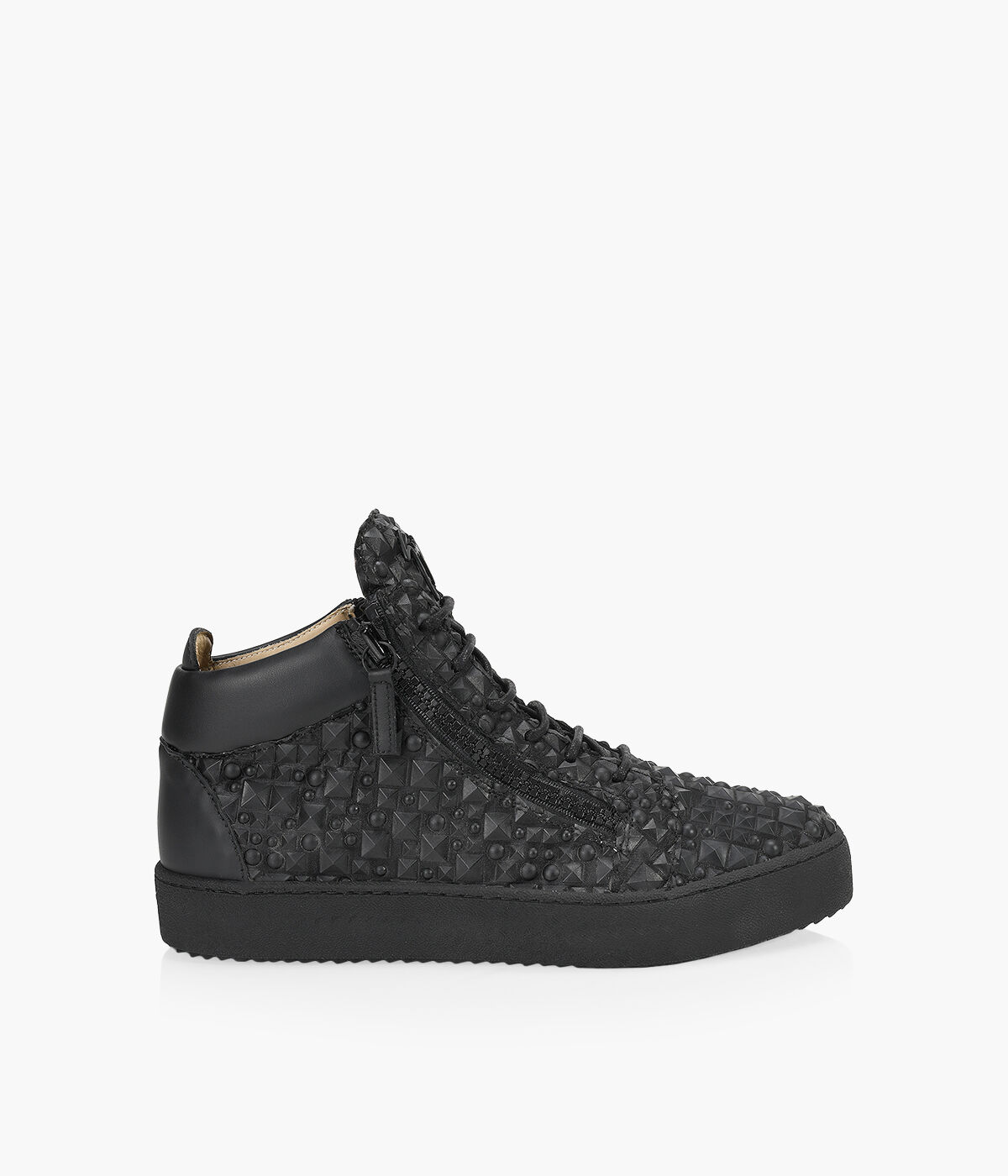 GIUSEPPE ZANOTTI KRISS Black Leather Browns Shoes