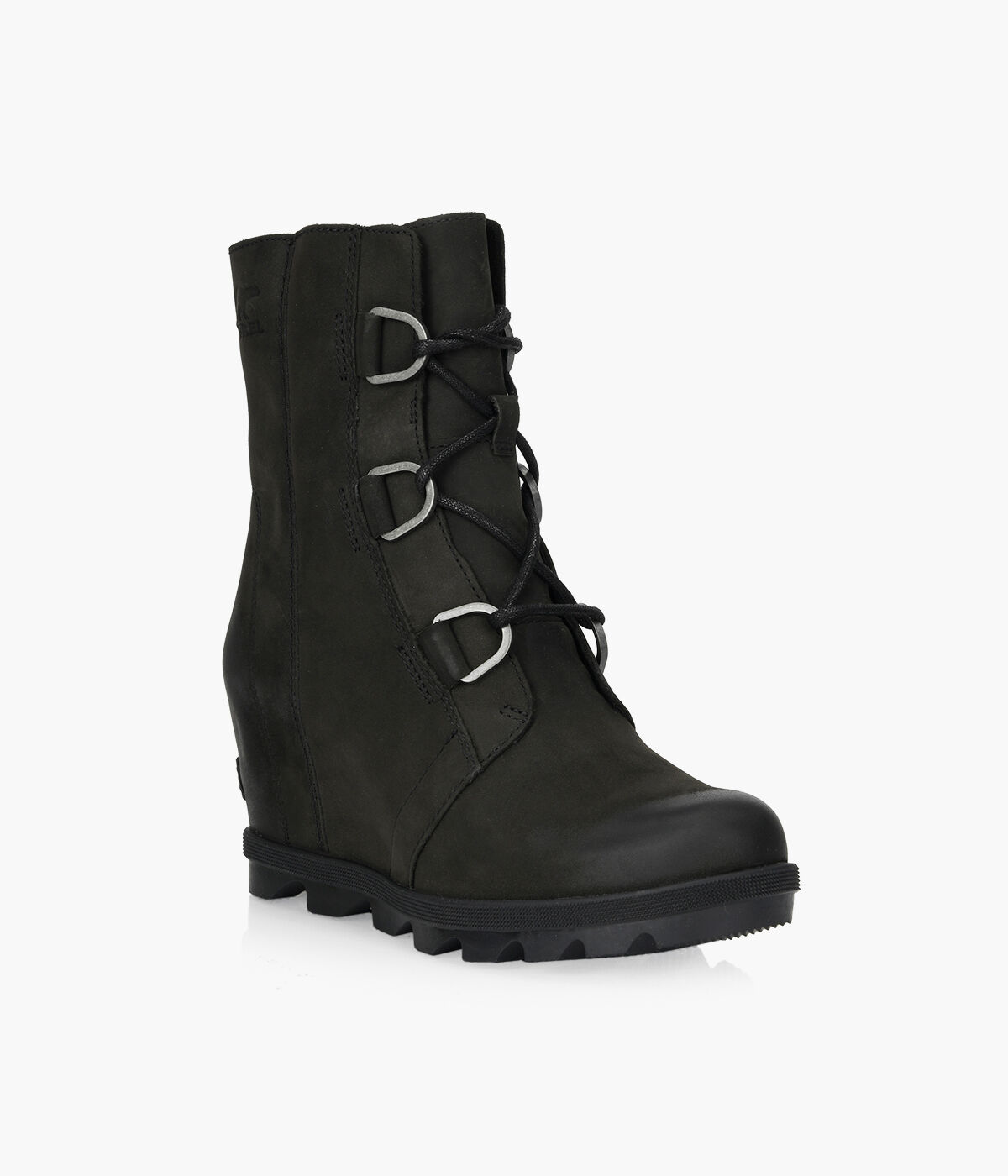 Sorel black joan shop of arctic wedge