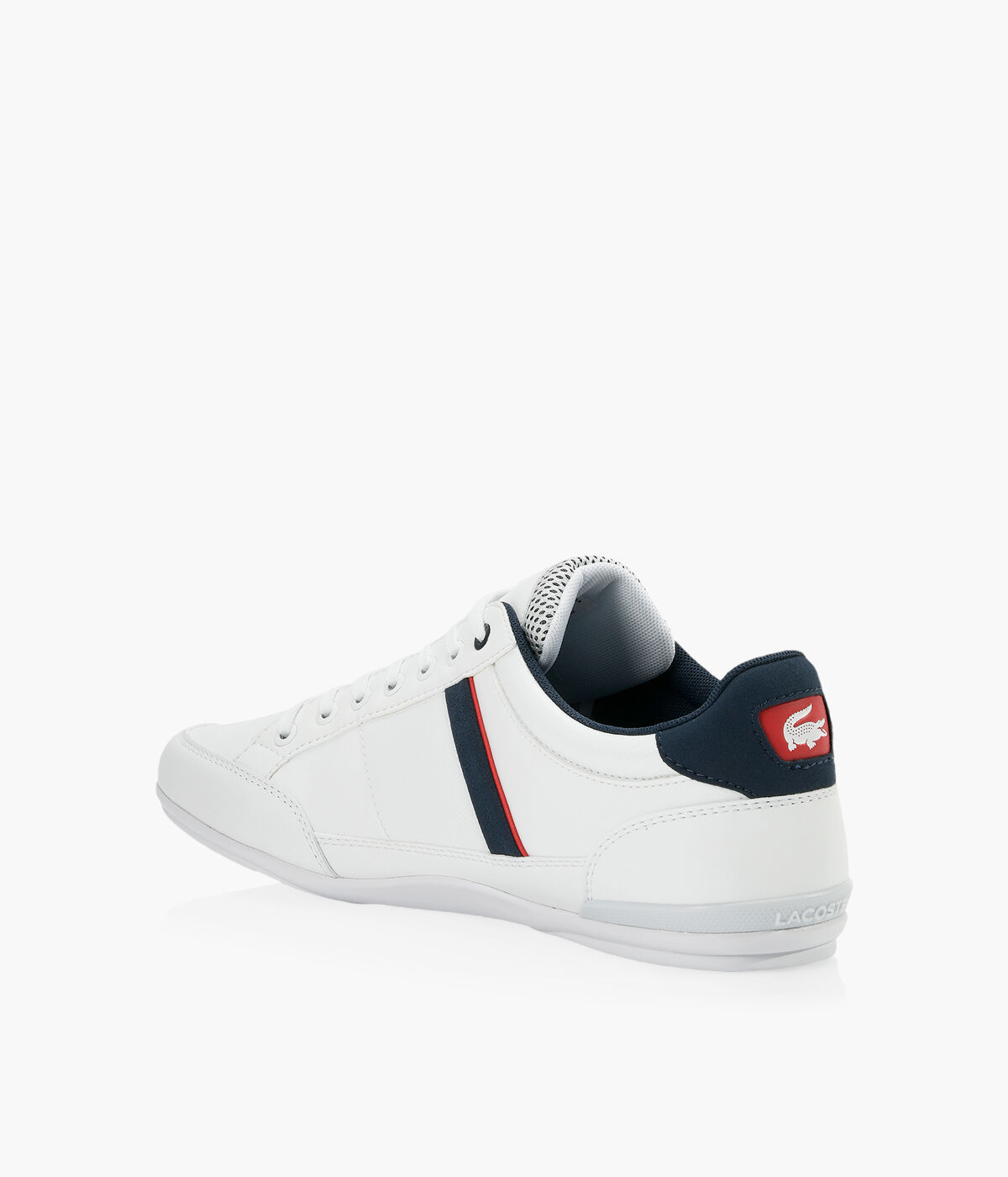 LACOSTE CHAYMON White Leather Browns Shoes