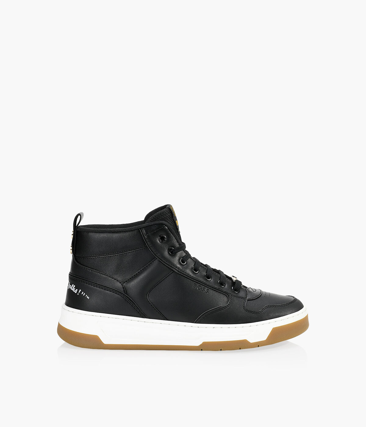 BOSS BALTIMORE HI TOP LUNAR NEW YEAR Black Leather Browns Shoes