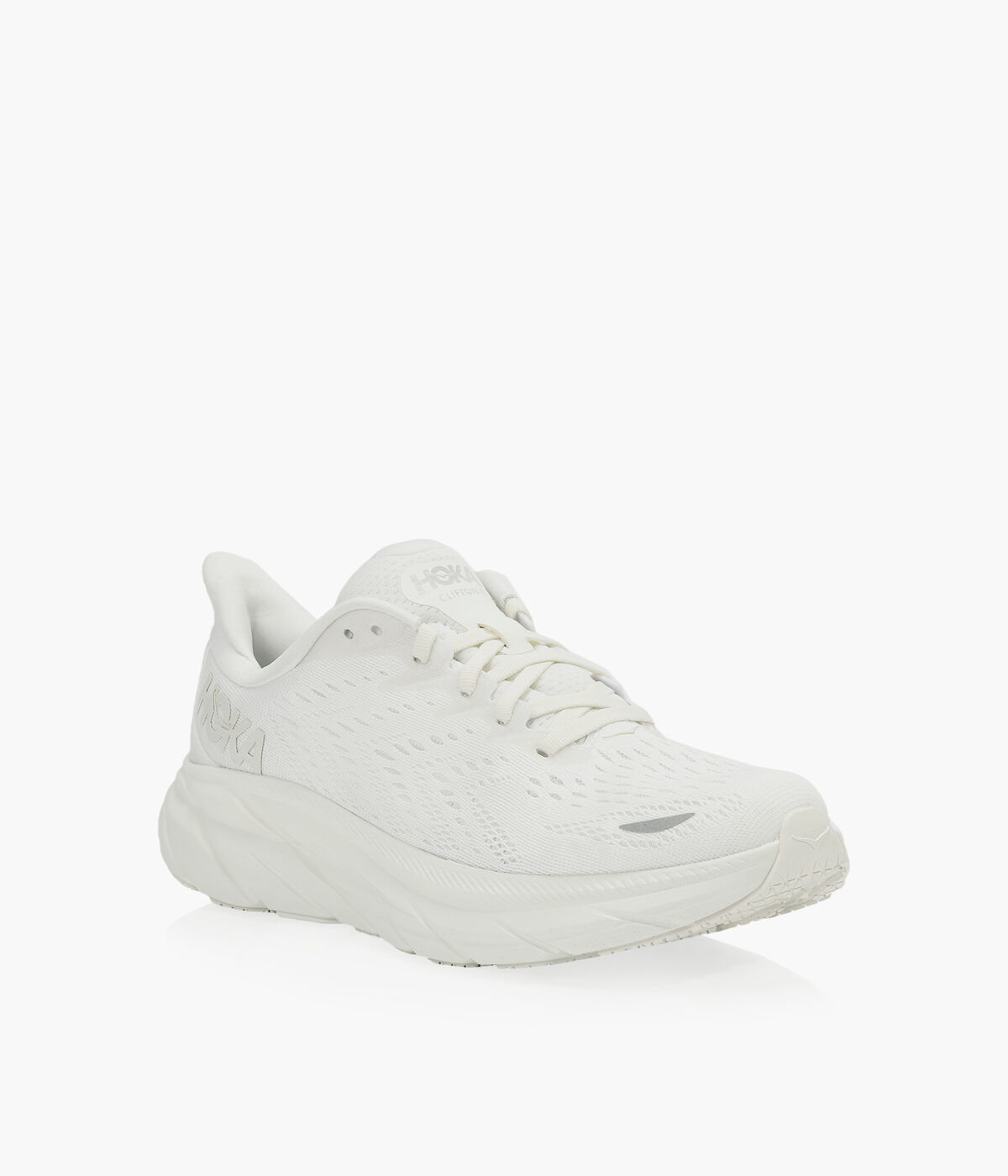 HOKA CLIFTON 8 White Fabric Browns Shoes