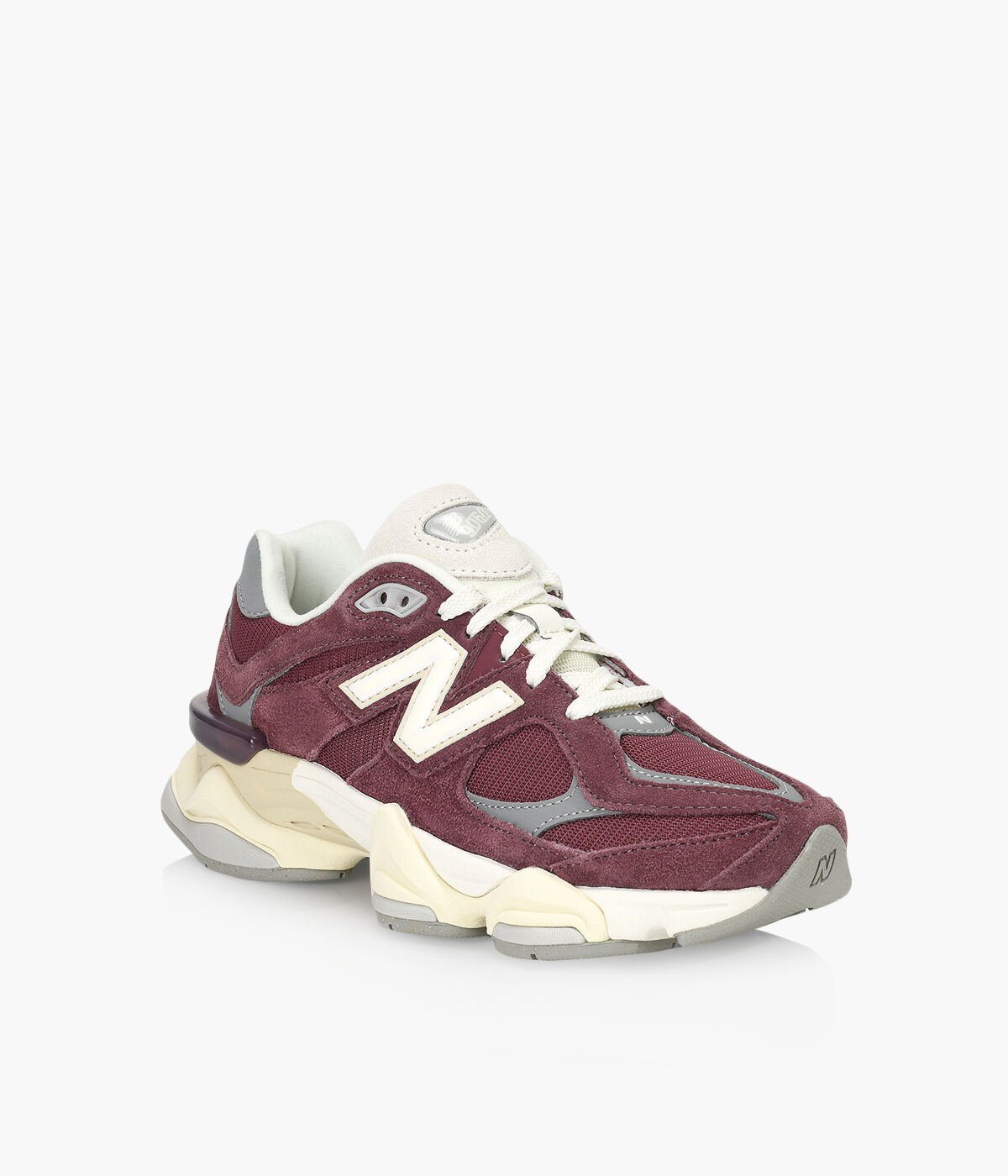 NEW BALANCE 9060 Burgundy Leather And Fabric Browns Shoes