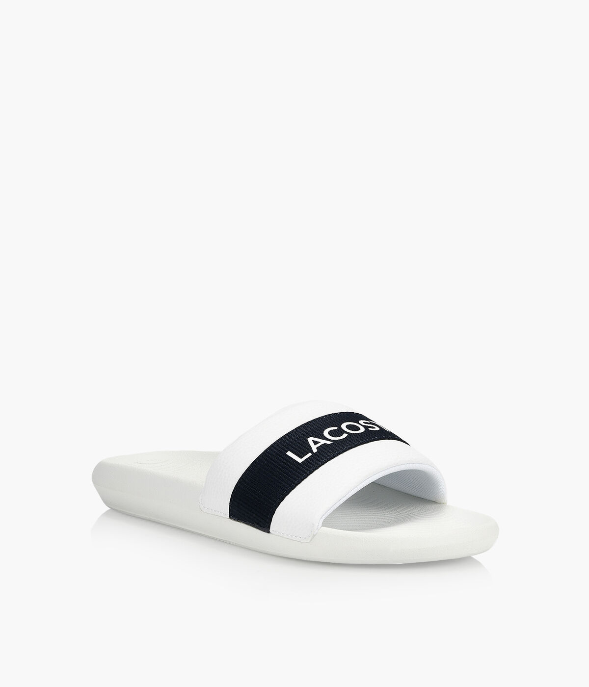 lacoste slides browns