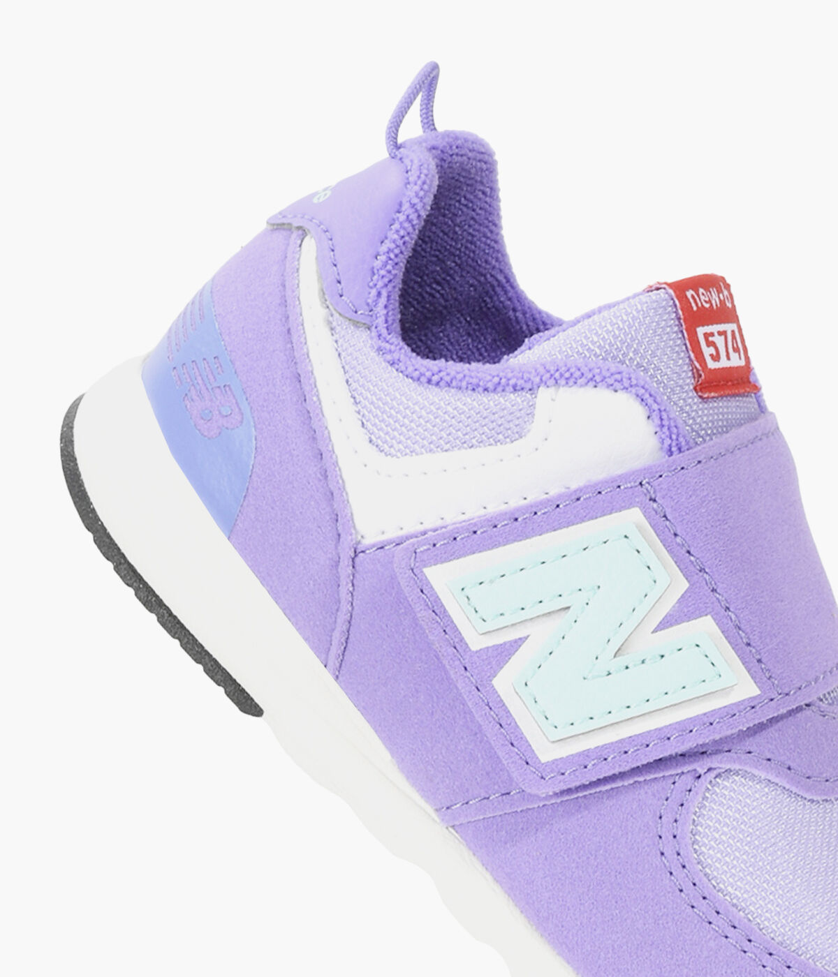 NEW BALANCE 574 NEW B HOOK LOOP Purple Browns Shoes