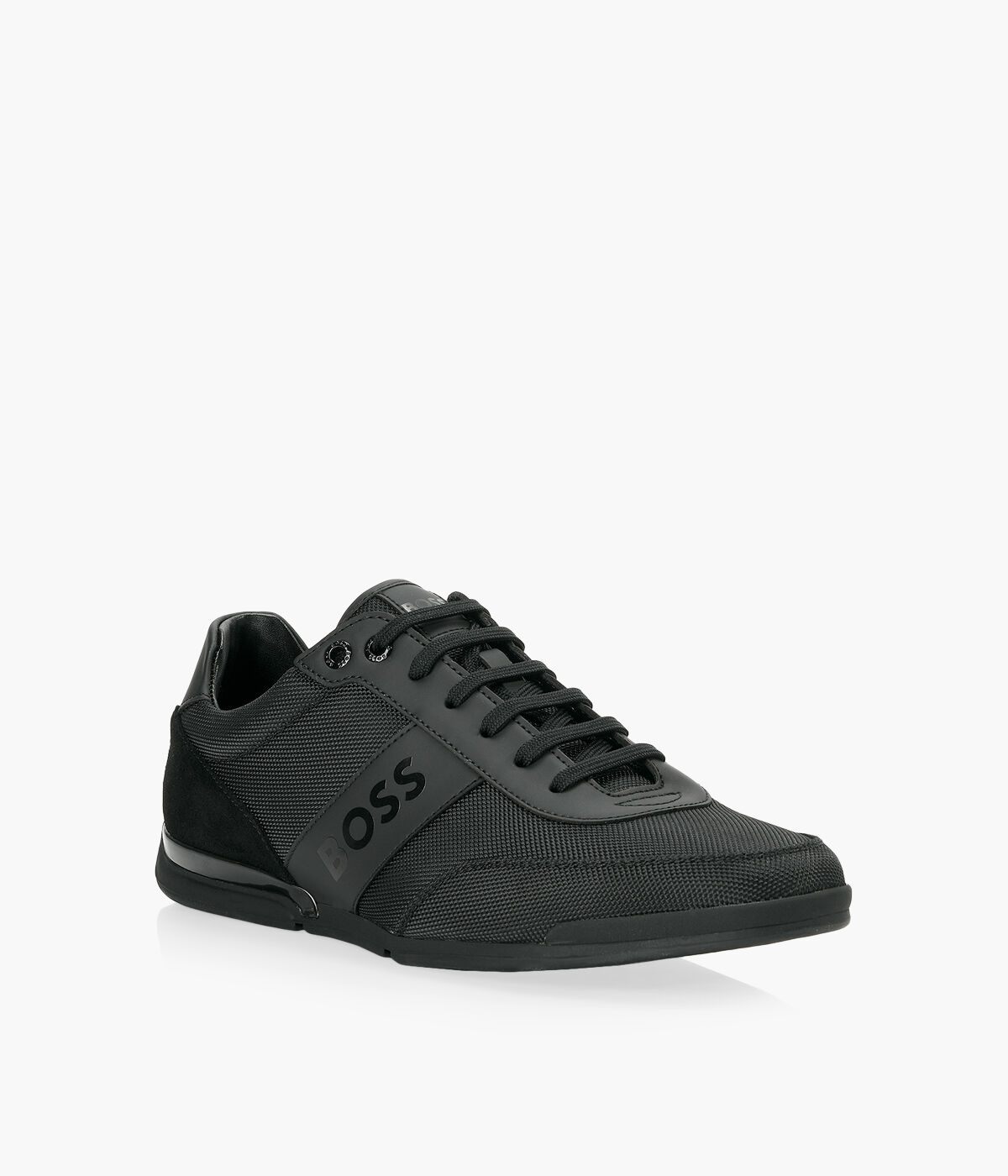 BOSS SATURN LOW Black Nylon Browns Shoes