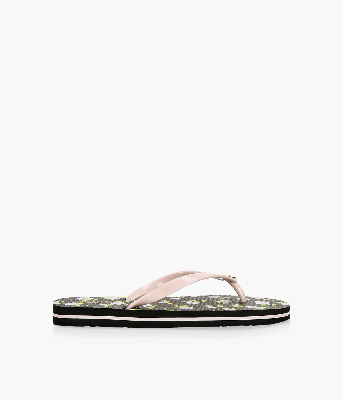 MICHAEL MICHAEL KORS MK FLIP FLOP STRIPE Pink Rubber Browns Shoes