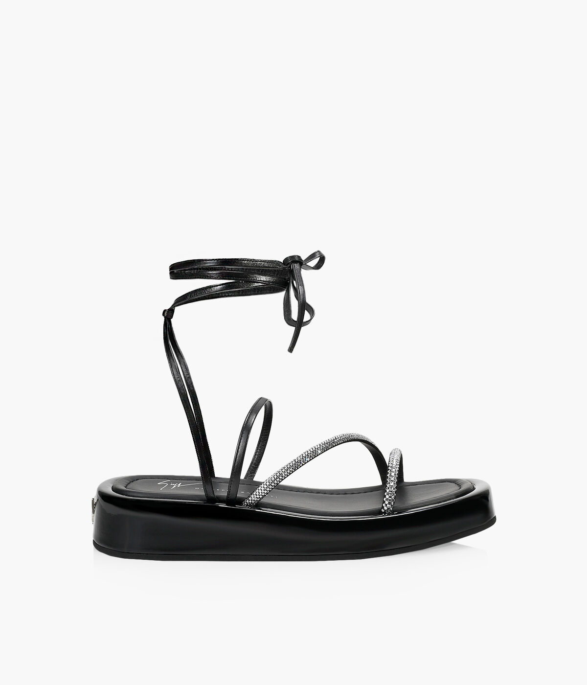 GIUSEPPE ZANOTTI MELBURNE LACES Black Leather Browns Shoes