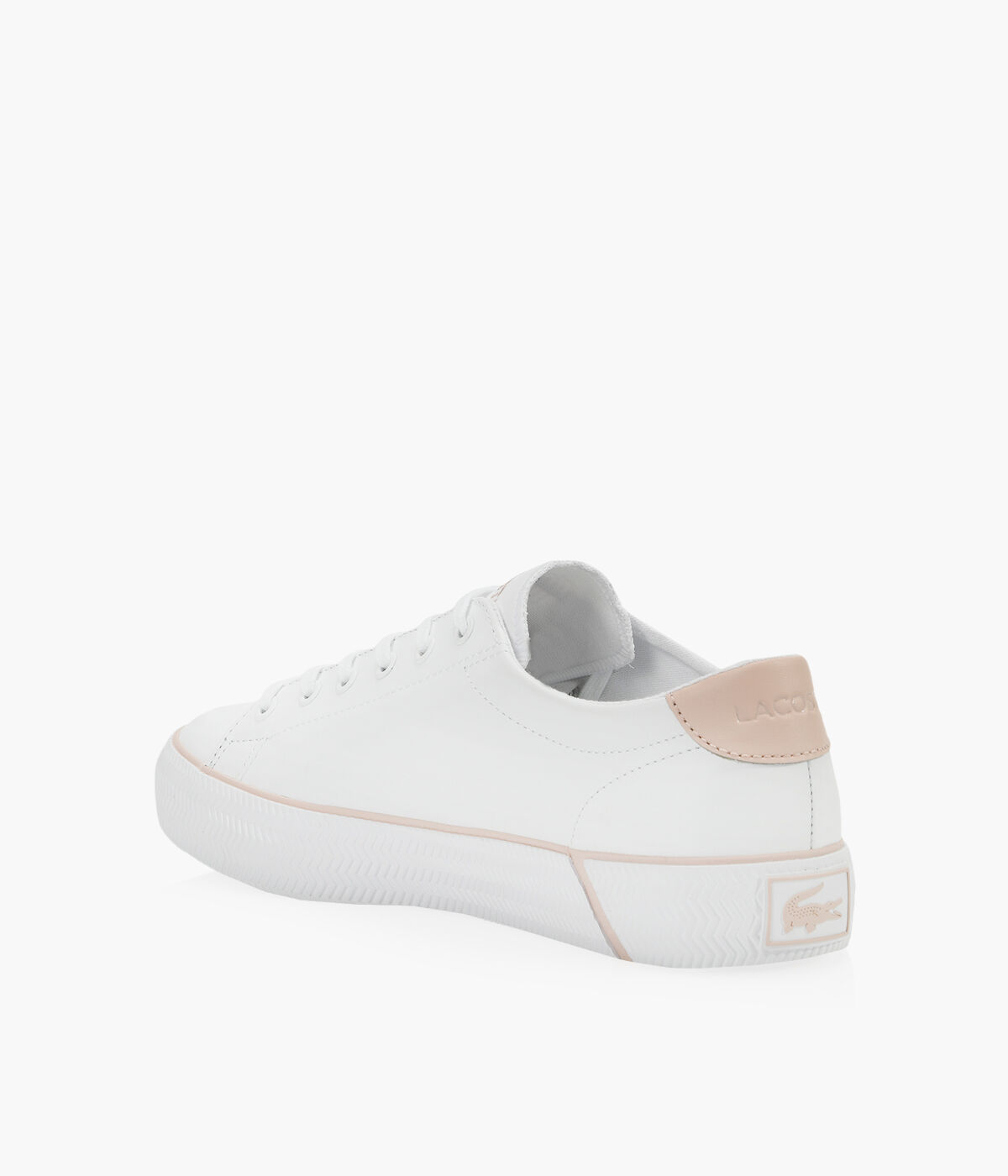 Lacoste ladies shop white leather trainers