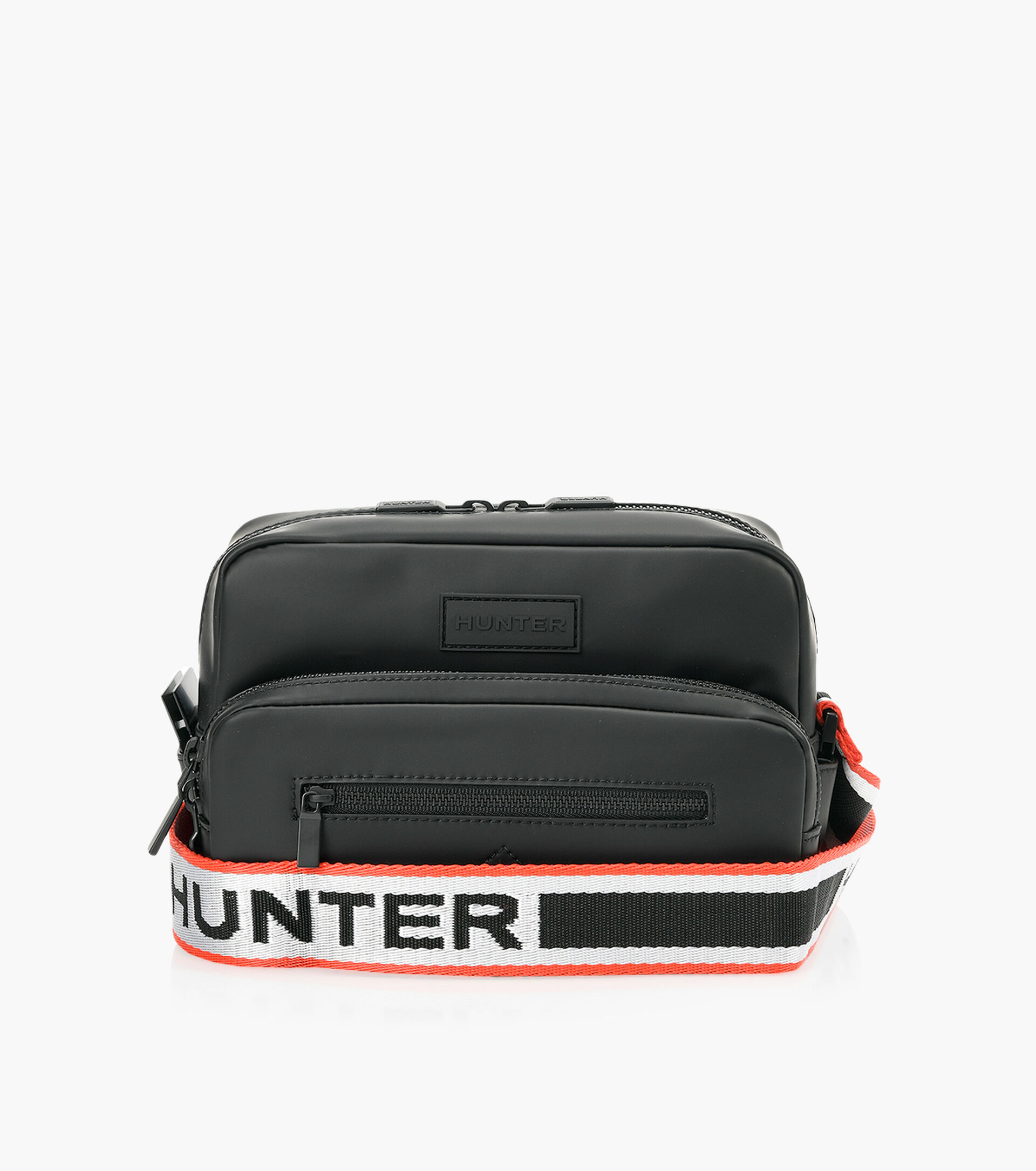 HUNTER RUBBERISED LEATHER CAMERA BAG UBX1205LRS Black Leather