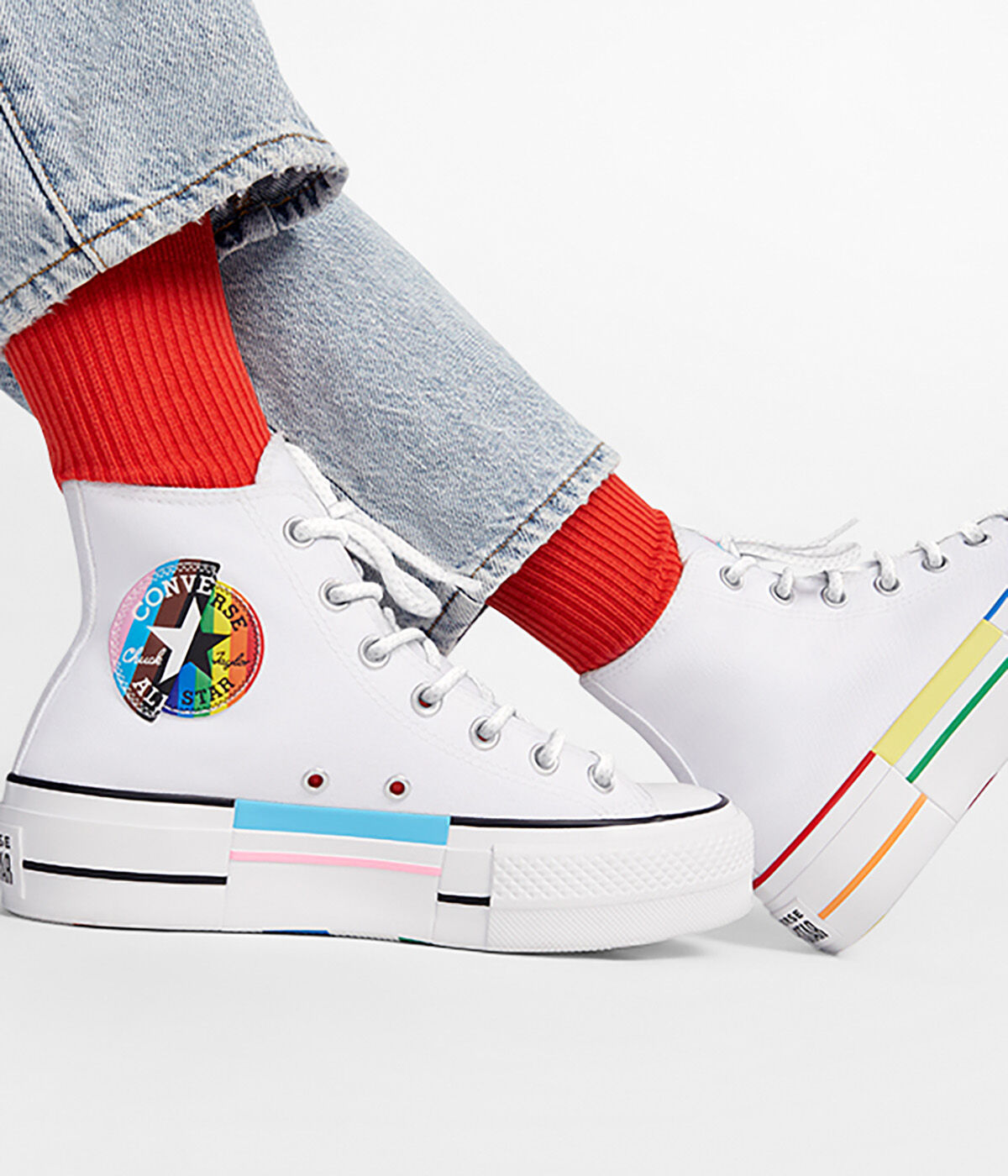 Pride high hotsell top converse