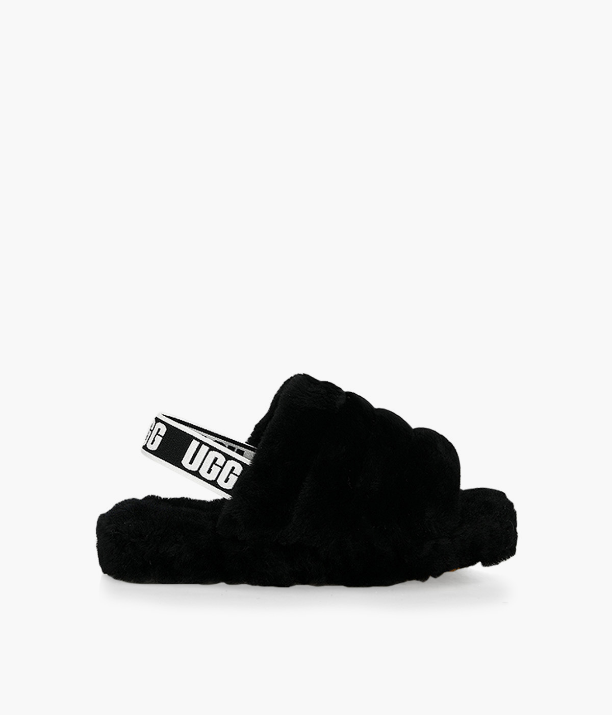 UGG FLUFF YEAH SLIDE - Black | Browns Shoes